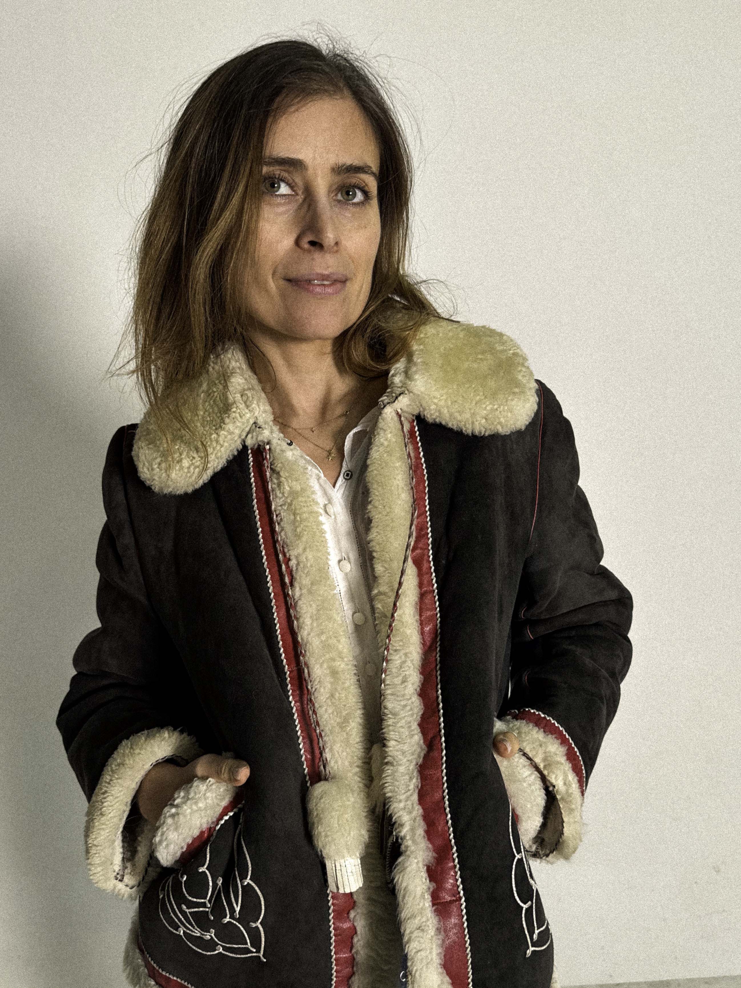 1960s Sheepskin Folklore Jacket