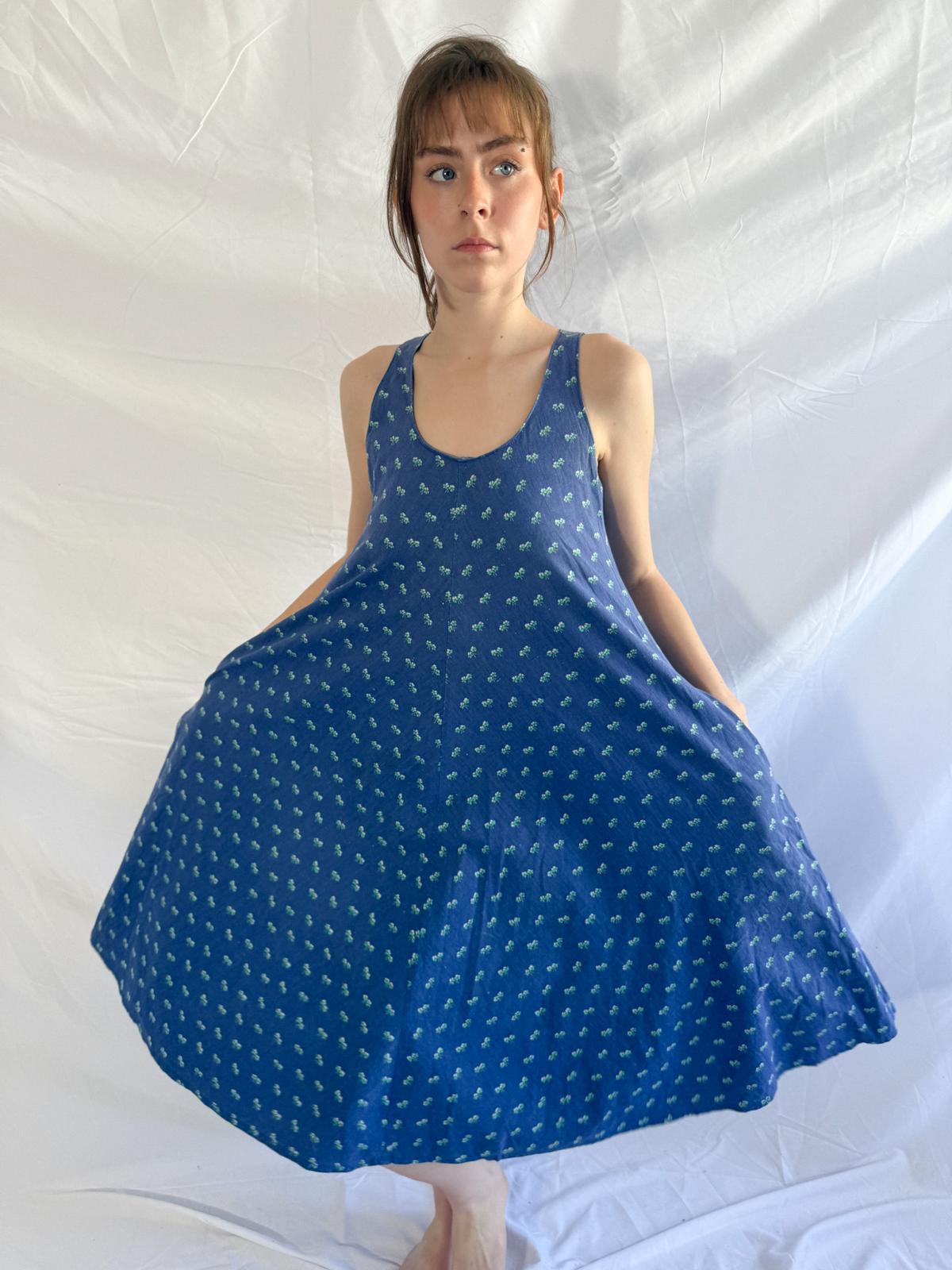 1970s Laura Ashley Cotton Summer Dress