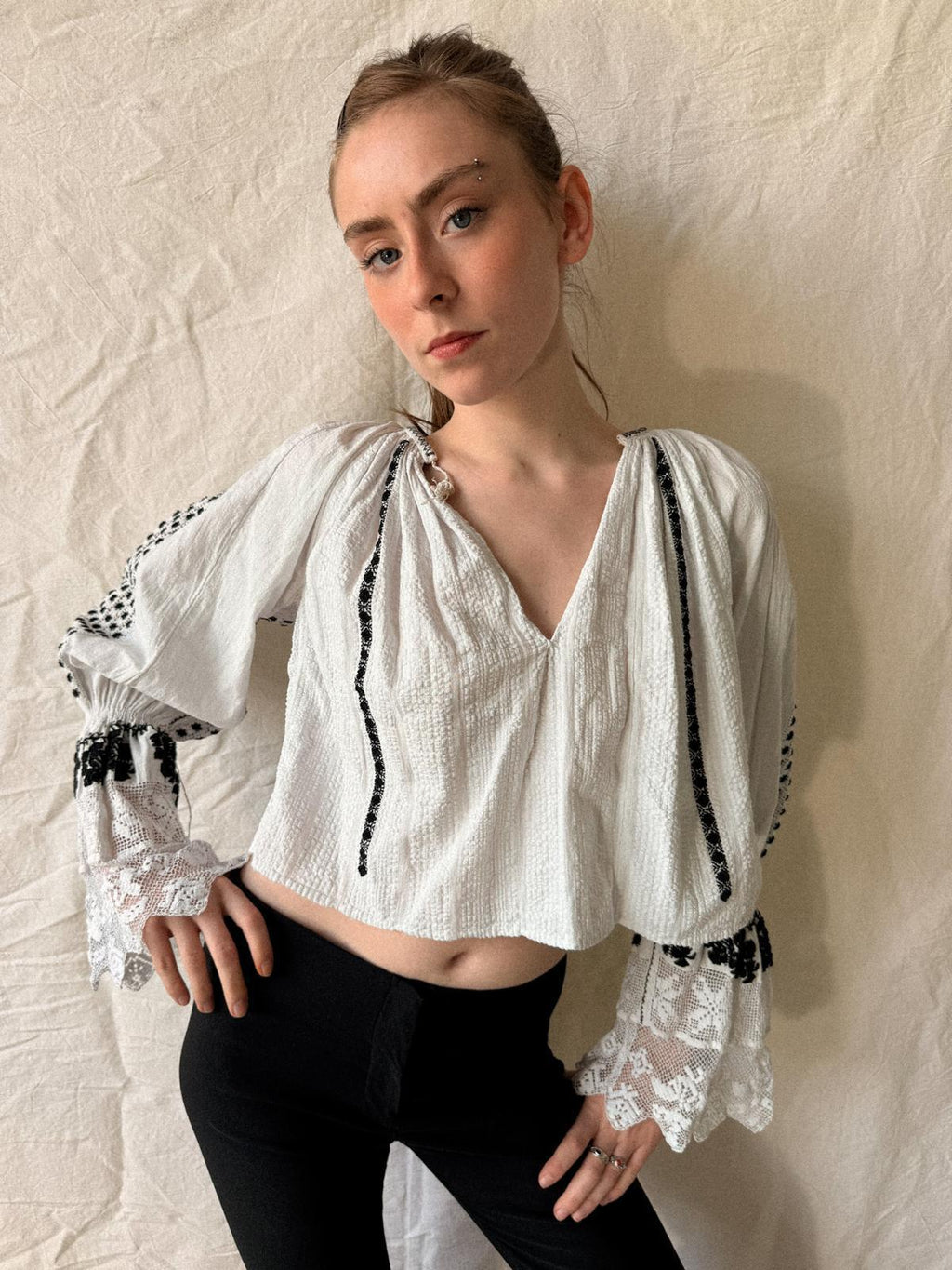 1930s/40s Romanian Traditional Blouse