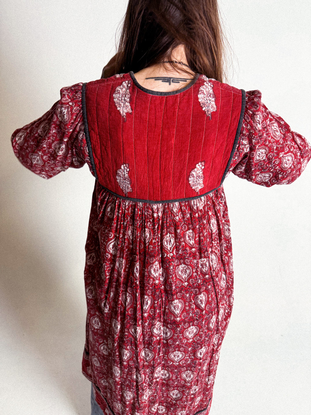 Vintage 1970s "Made in India" Cotton Gauze Dress