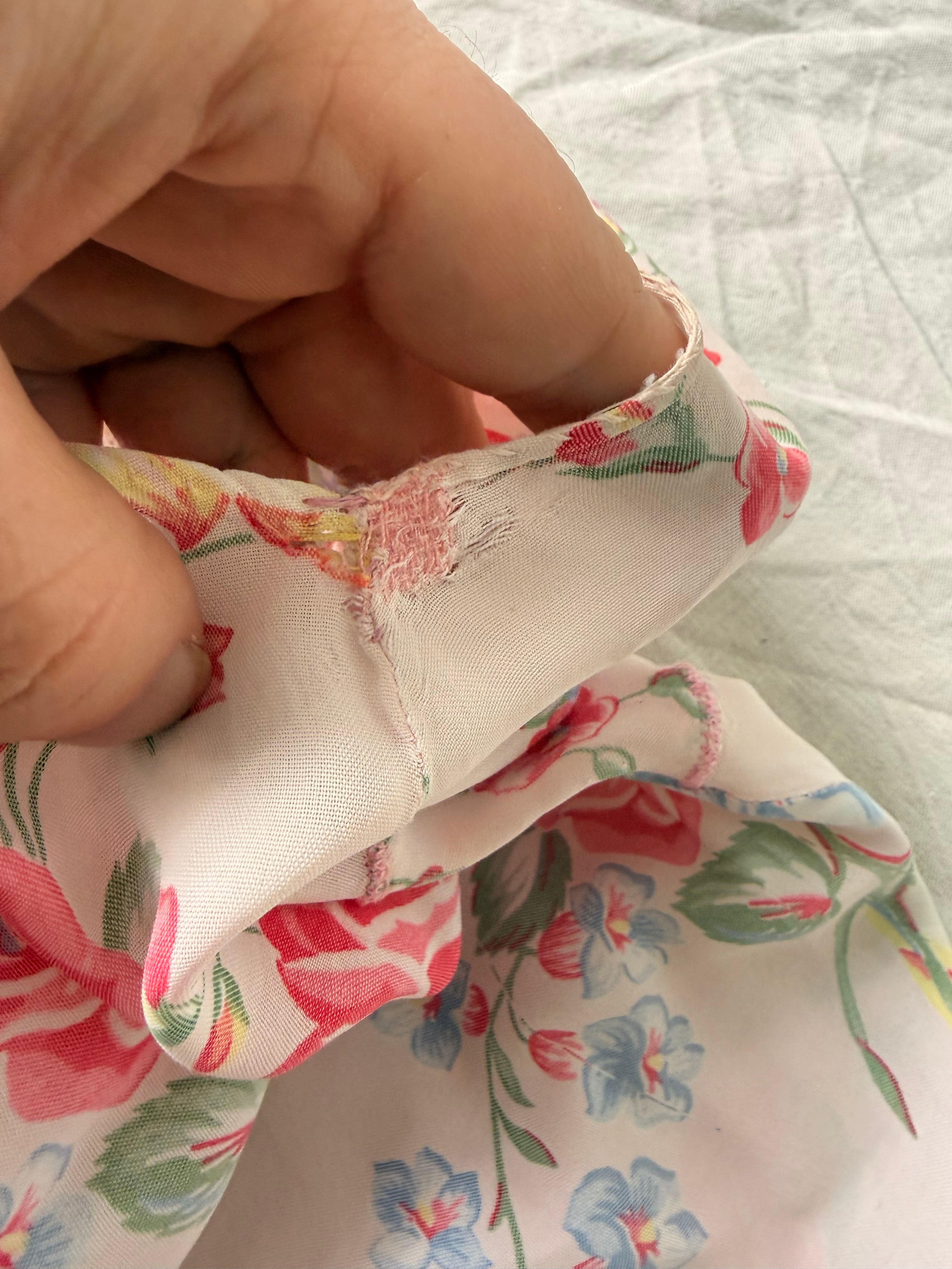 Blumenkleid aus Viskose, 1930er-Jahre