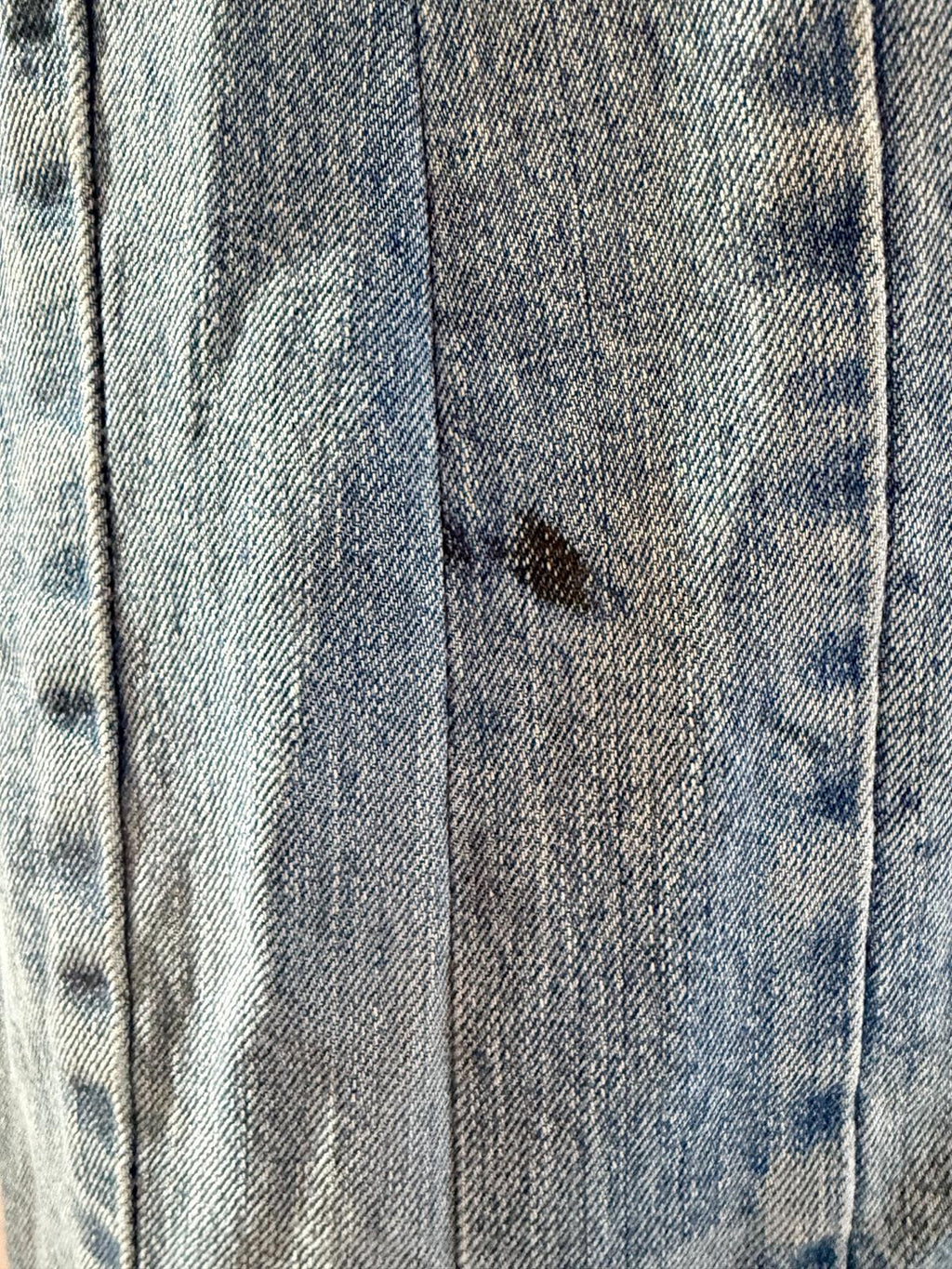 1970s Denim Dress in Heavy Cotton with Western Paneling and Swallow Motif