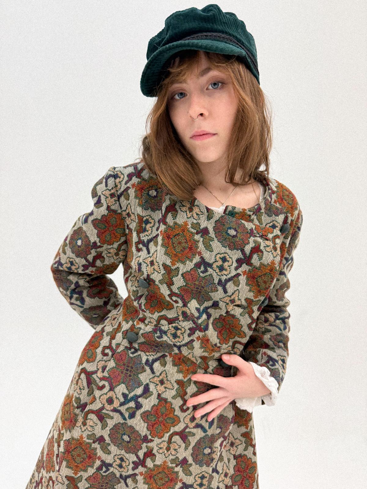 1960s Tapestry Double-breasted Coat