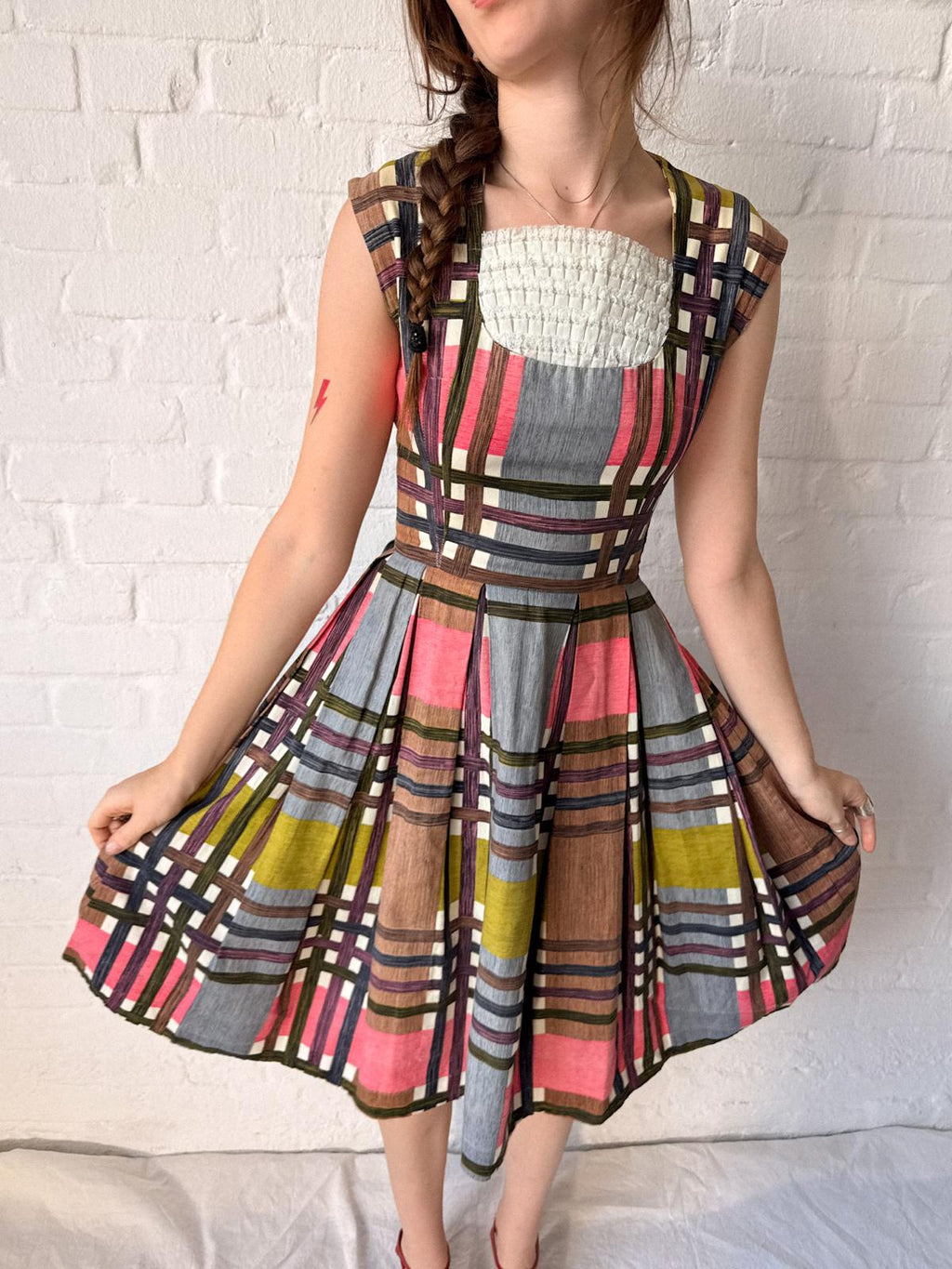 Early 1960s French Riviera Cotton Sundress | Brigitte Bardot Style