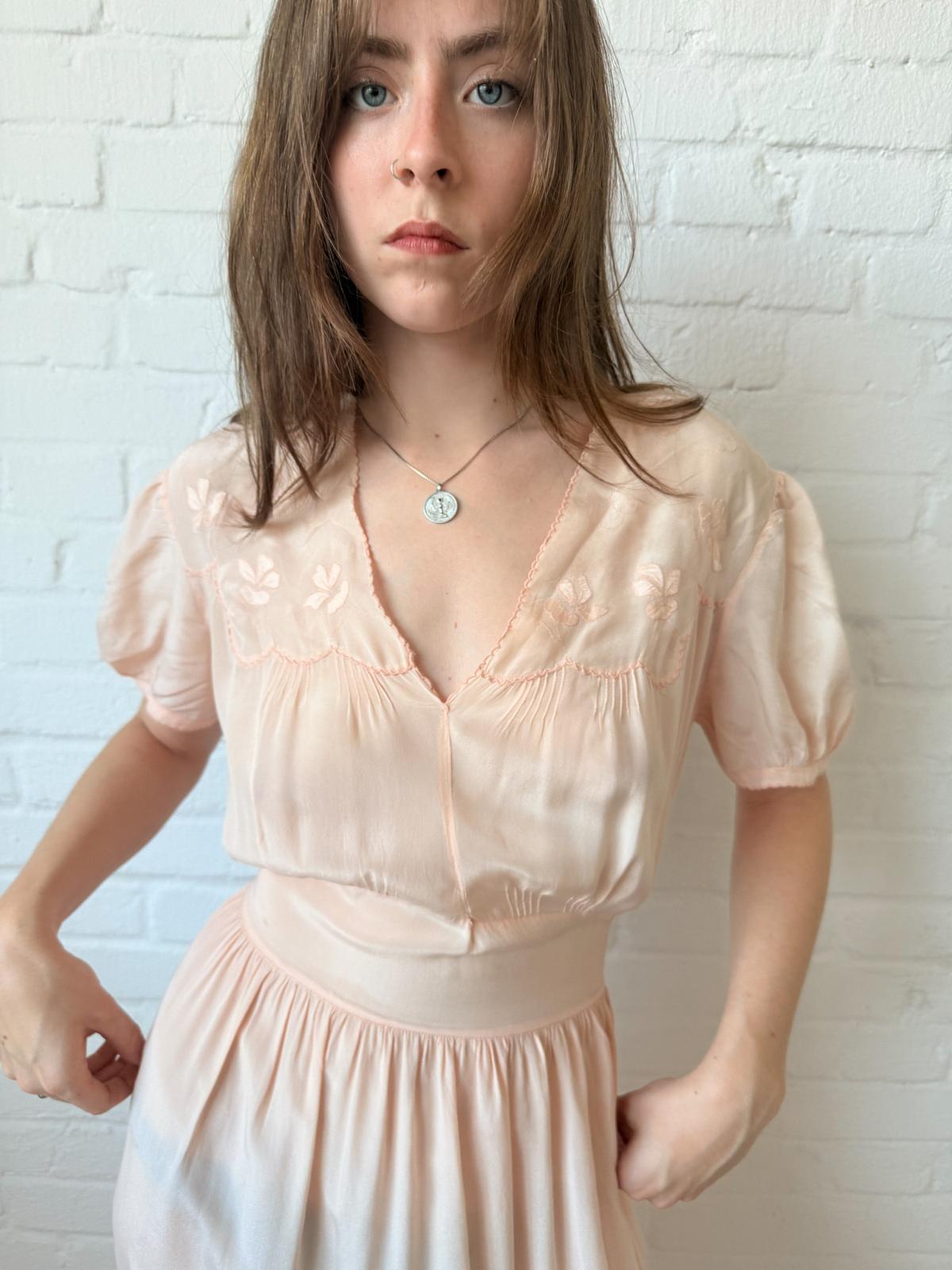 1930s Silk Nightgown