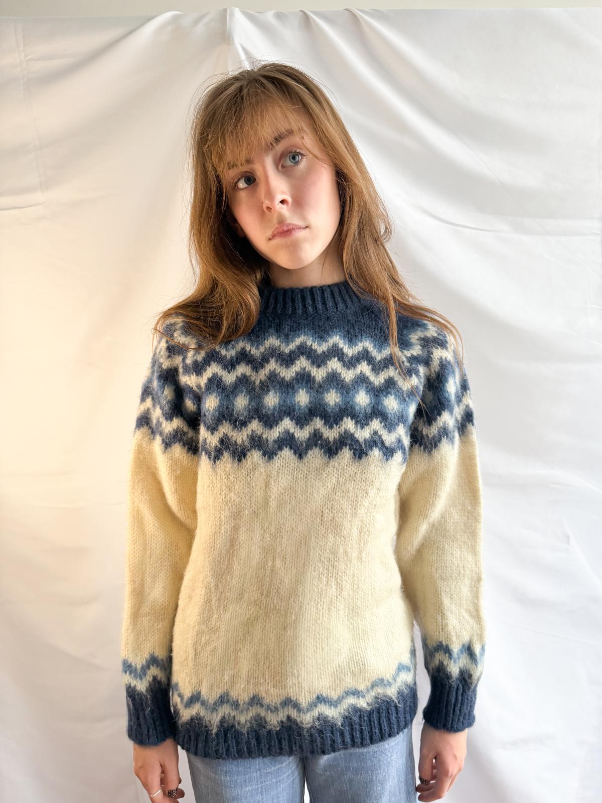 1970s Mohair Norwegian Jumper