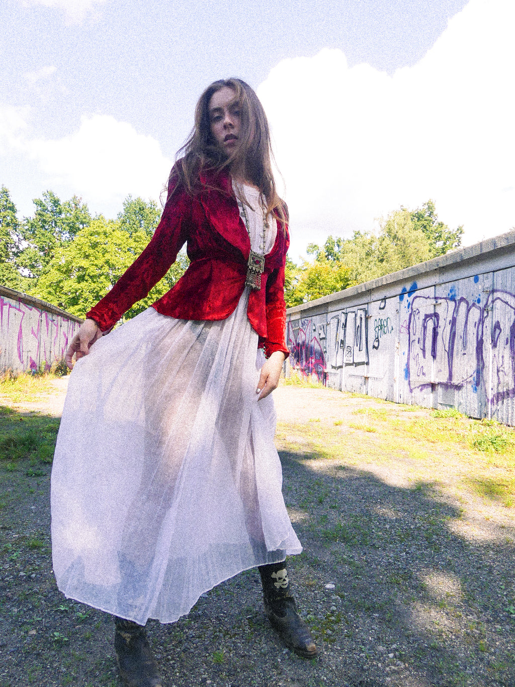 1930s Crimson Silk Velvet Jacket