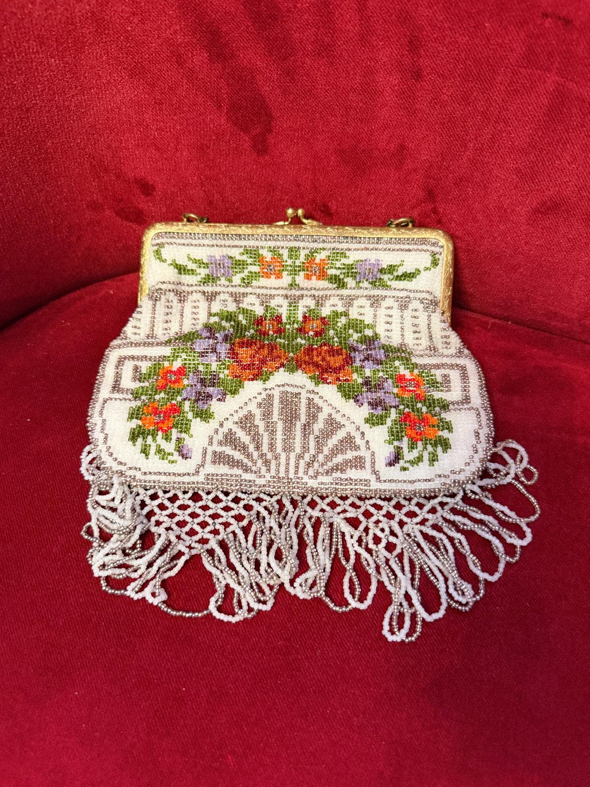 Antique Edwardian Beaded Evening Bag