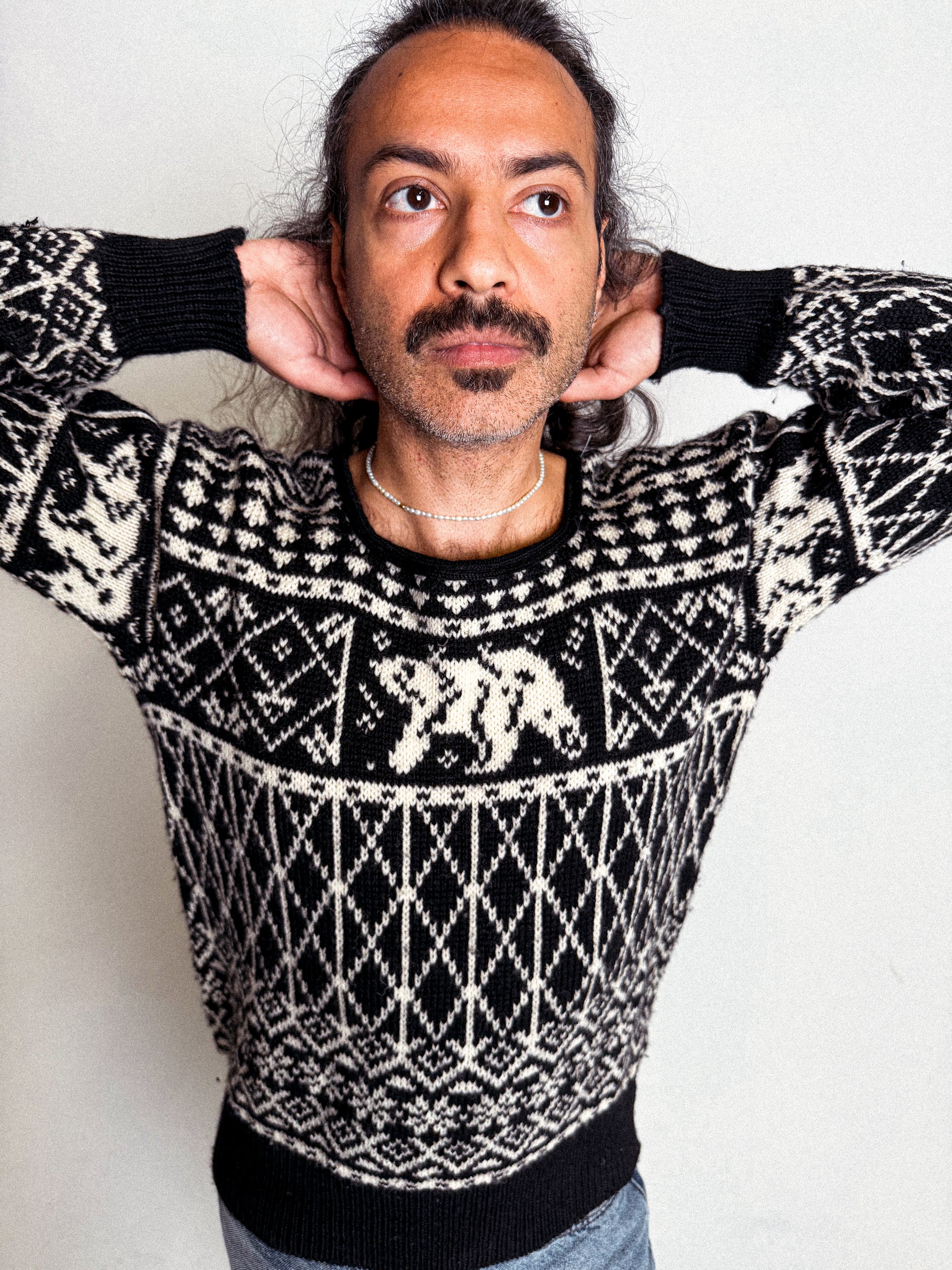 1980s Dale of Norway 100% Wool Sweater with Polar Bear