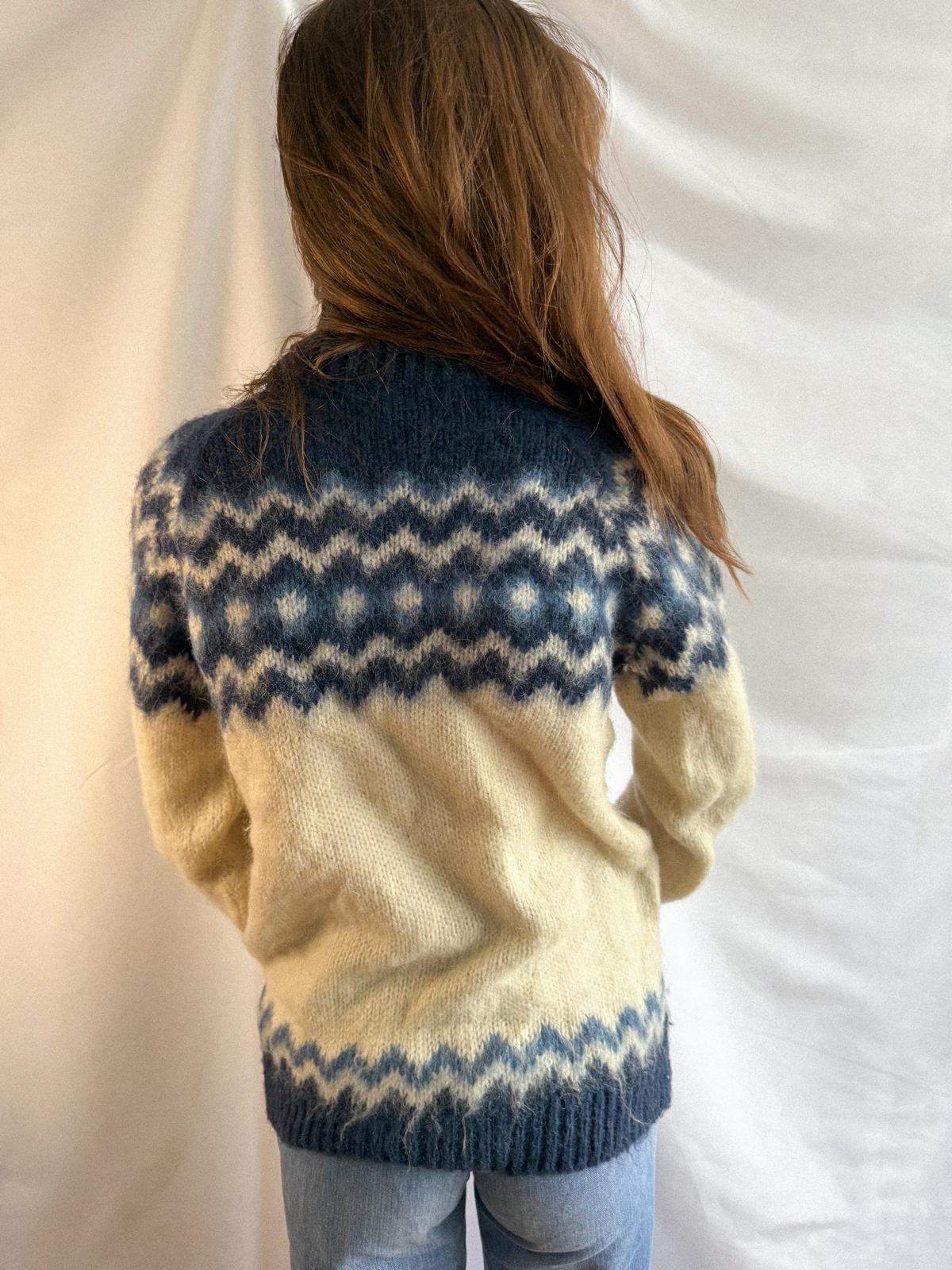 1970s Mohair Norwegian Jumper