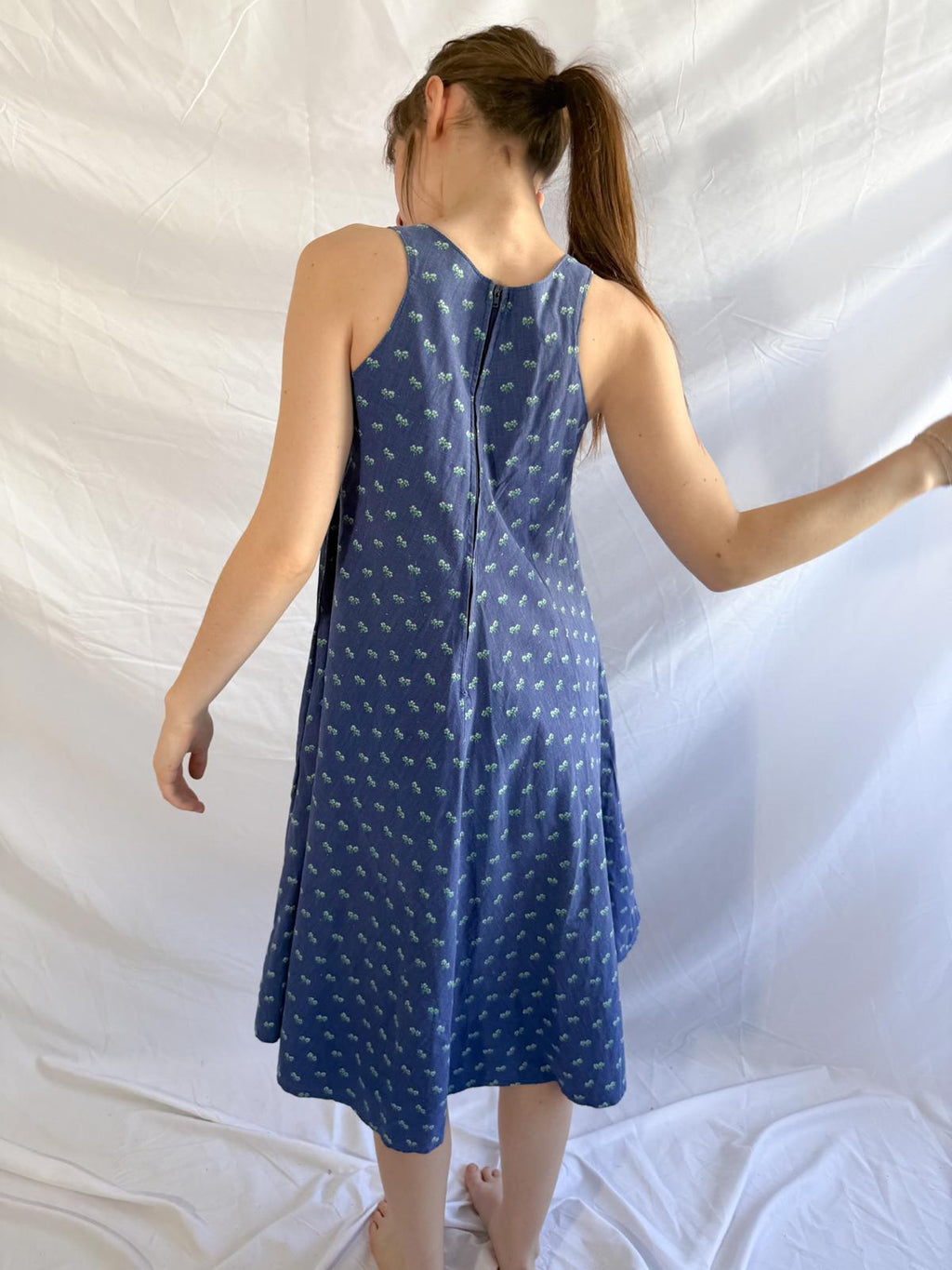 1970s Laura Ashley Cotton Summer Dress
