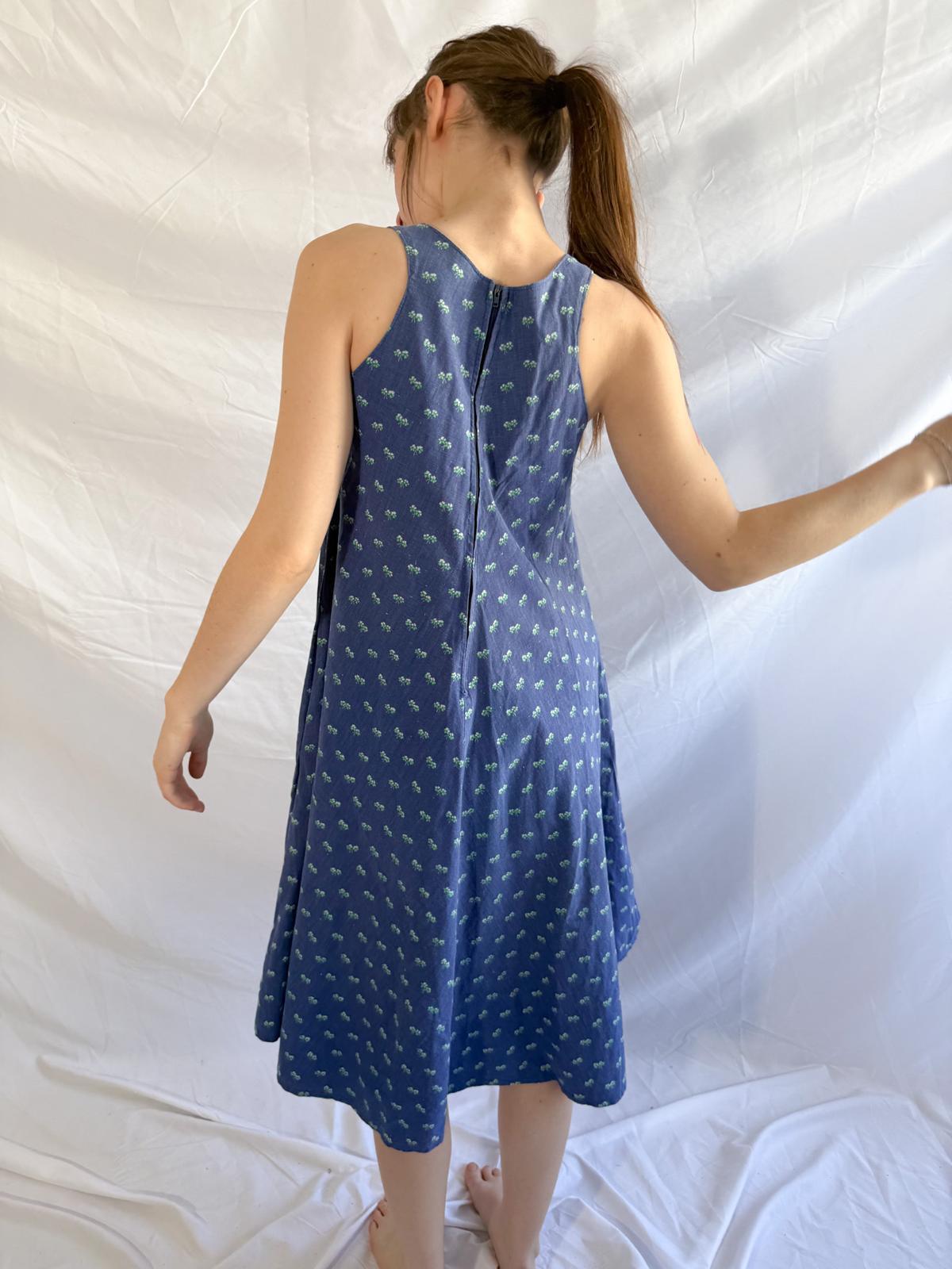 1970s Laura Ashley Cotton Summer Dress