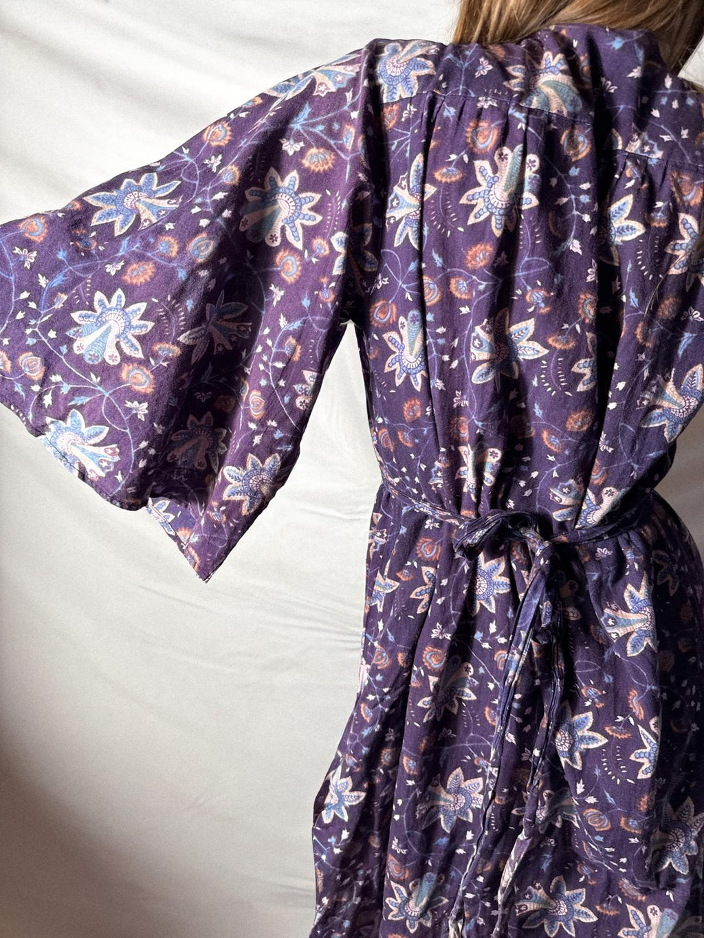 1970s Ayesha Davar Tie-Up dress