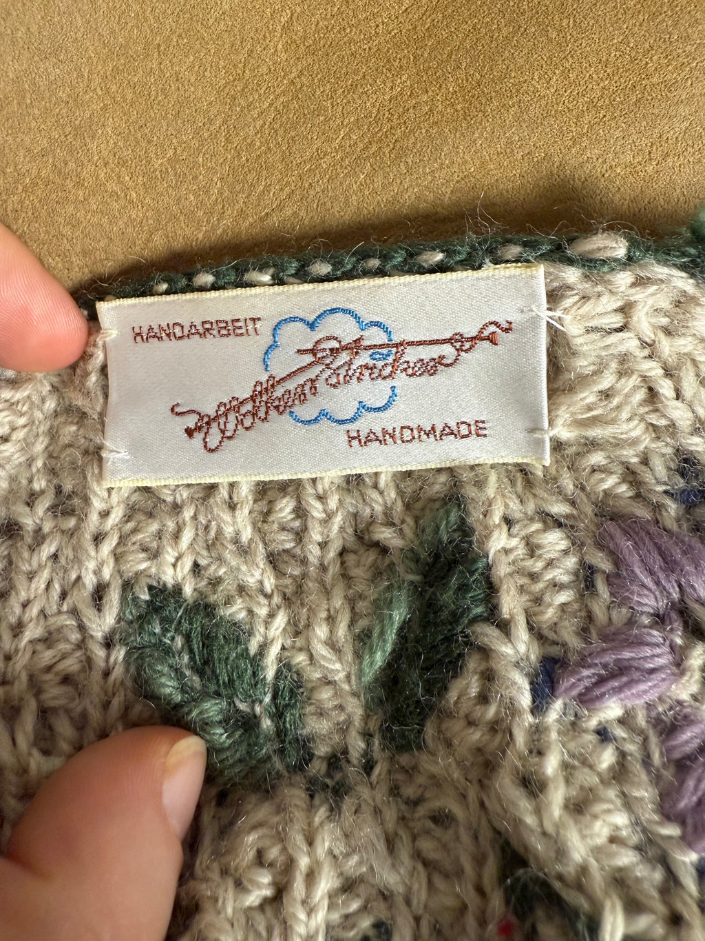 Vintage Wolkenstricker Handmade Wool Cardigan