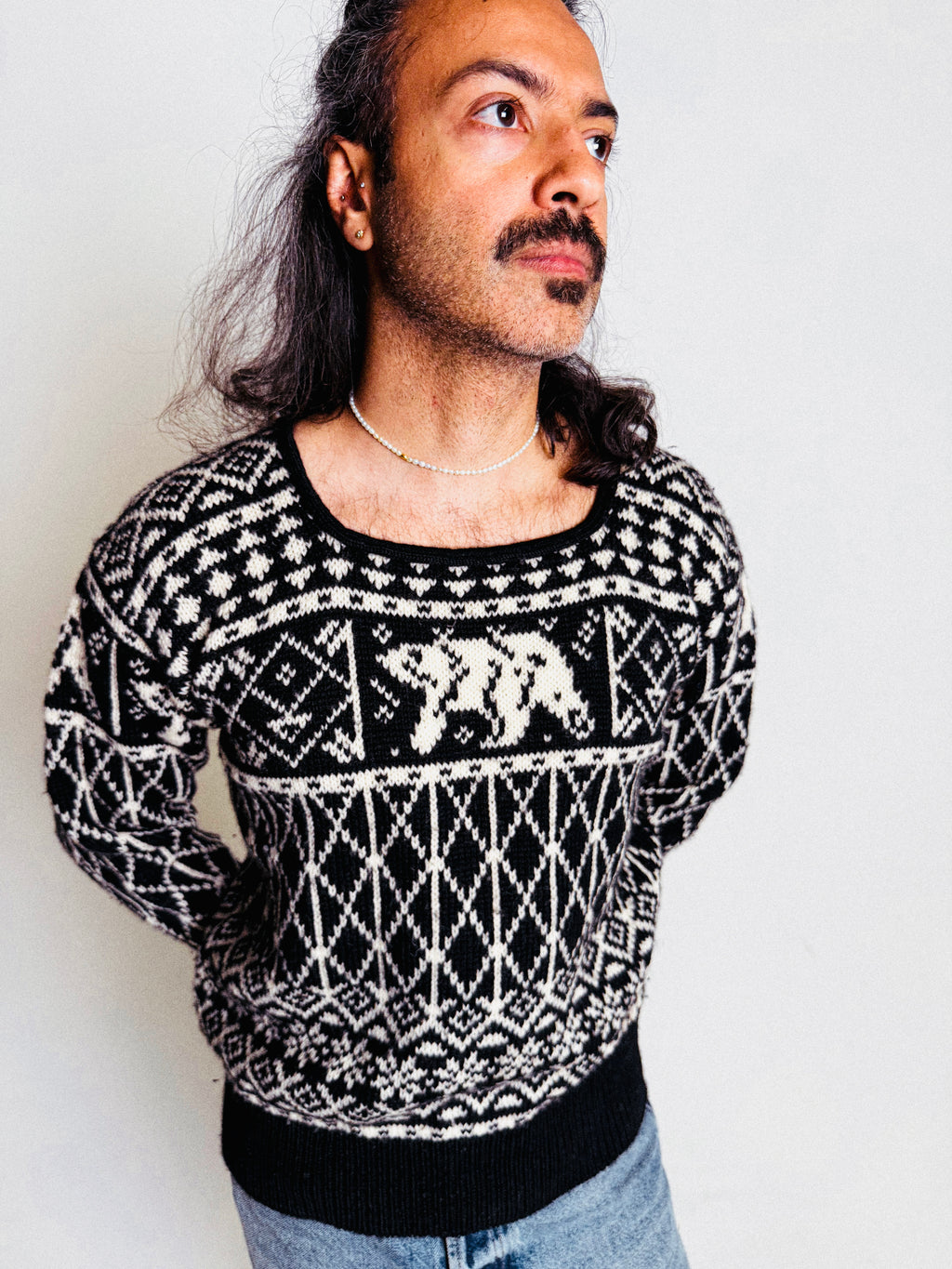 Dale of Norway Pullover aus 100% Wolle mit Eisbärenmotiv