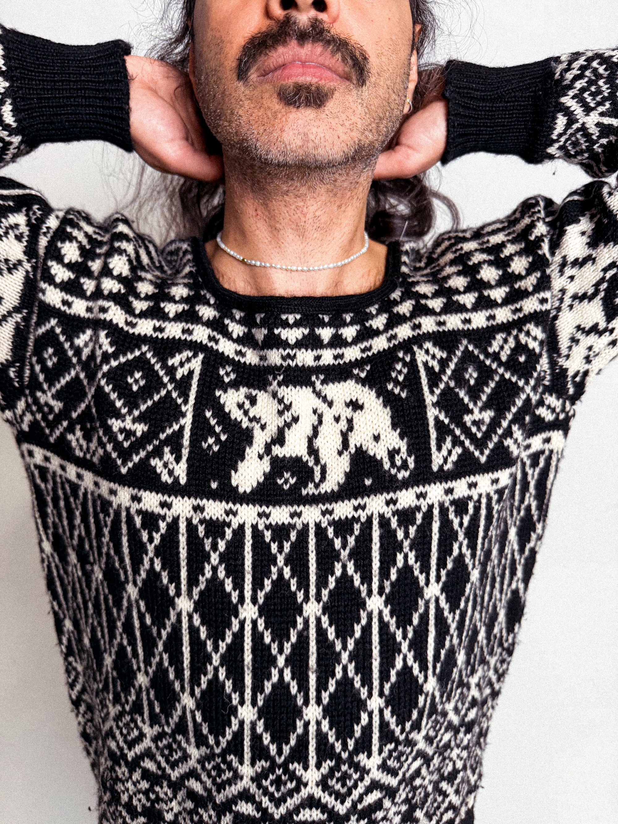 1980s Dale of Norway 100% Wool Sweater with Polar Bear