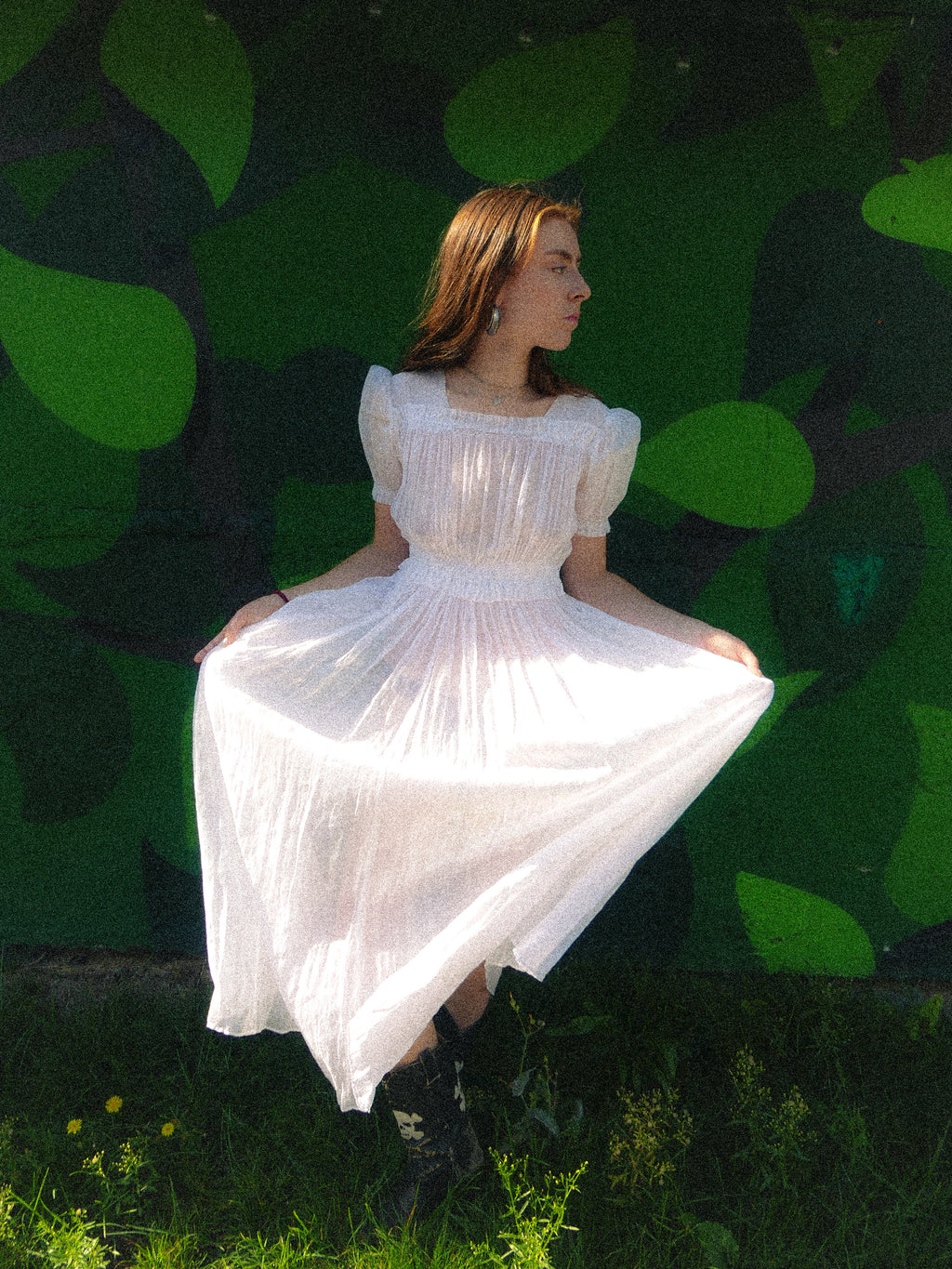 1930s Sheer Cotton Lawn Dress