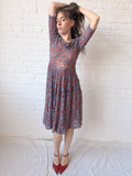 1930s Mesh and Embroidery Dress
