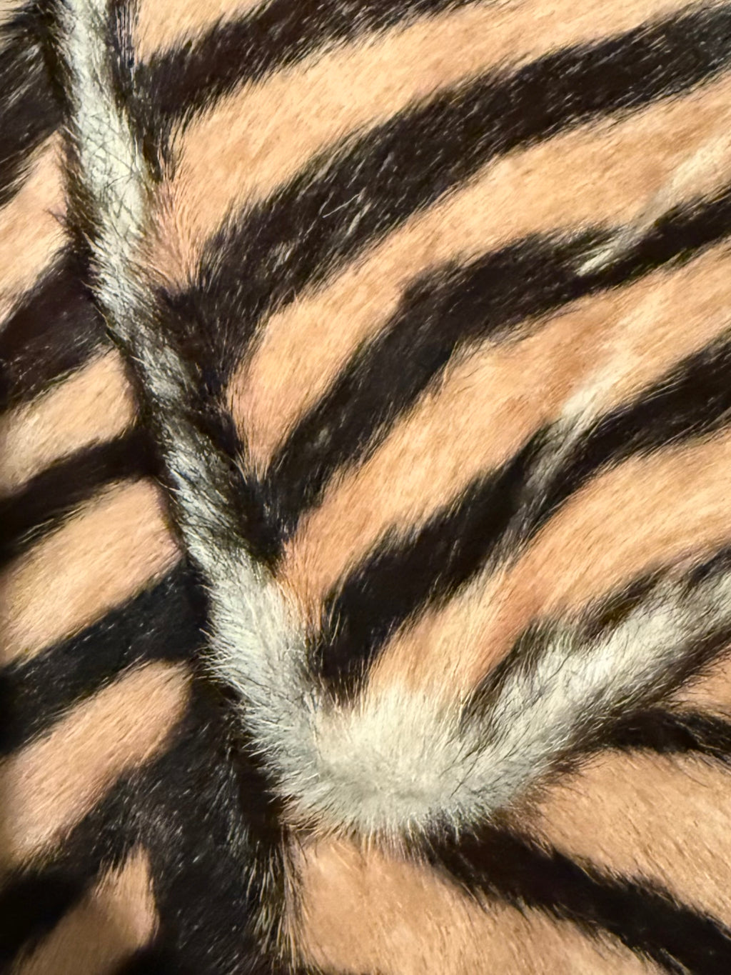 1970s Tiger Print Calf Hair & Leather Cropped Jacket