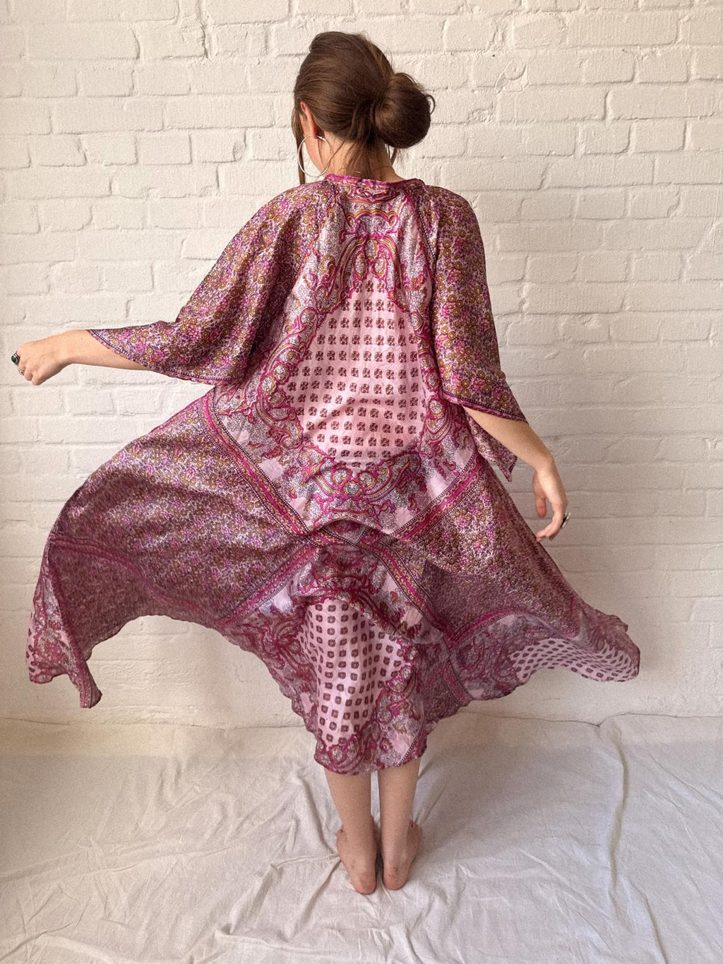 1970s Zodiac Deadstock Pure Silk Patchwork Cafta