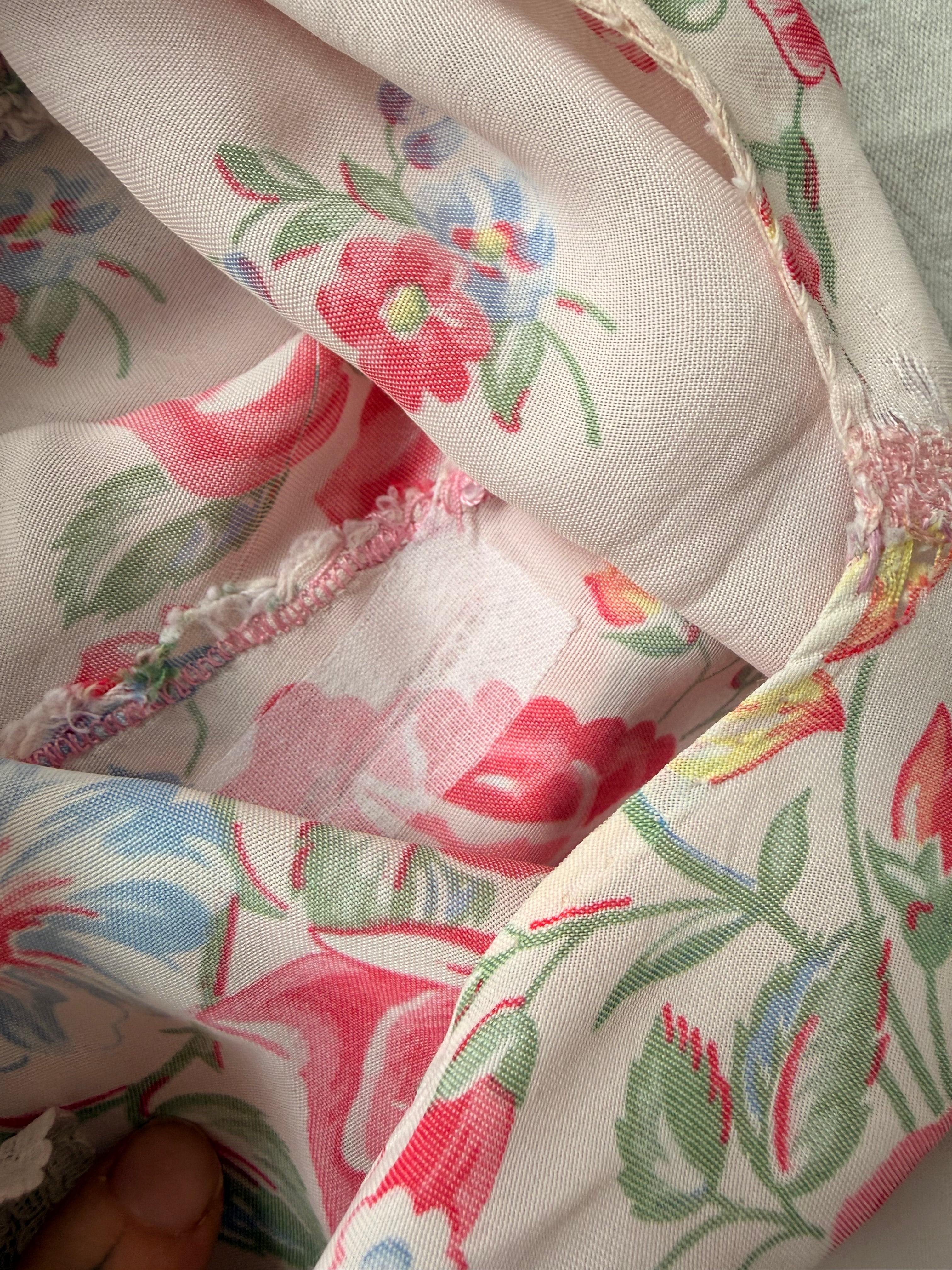 Blumenkleid aus Viskose, 1930er-Jahre