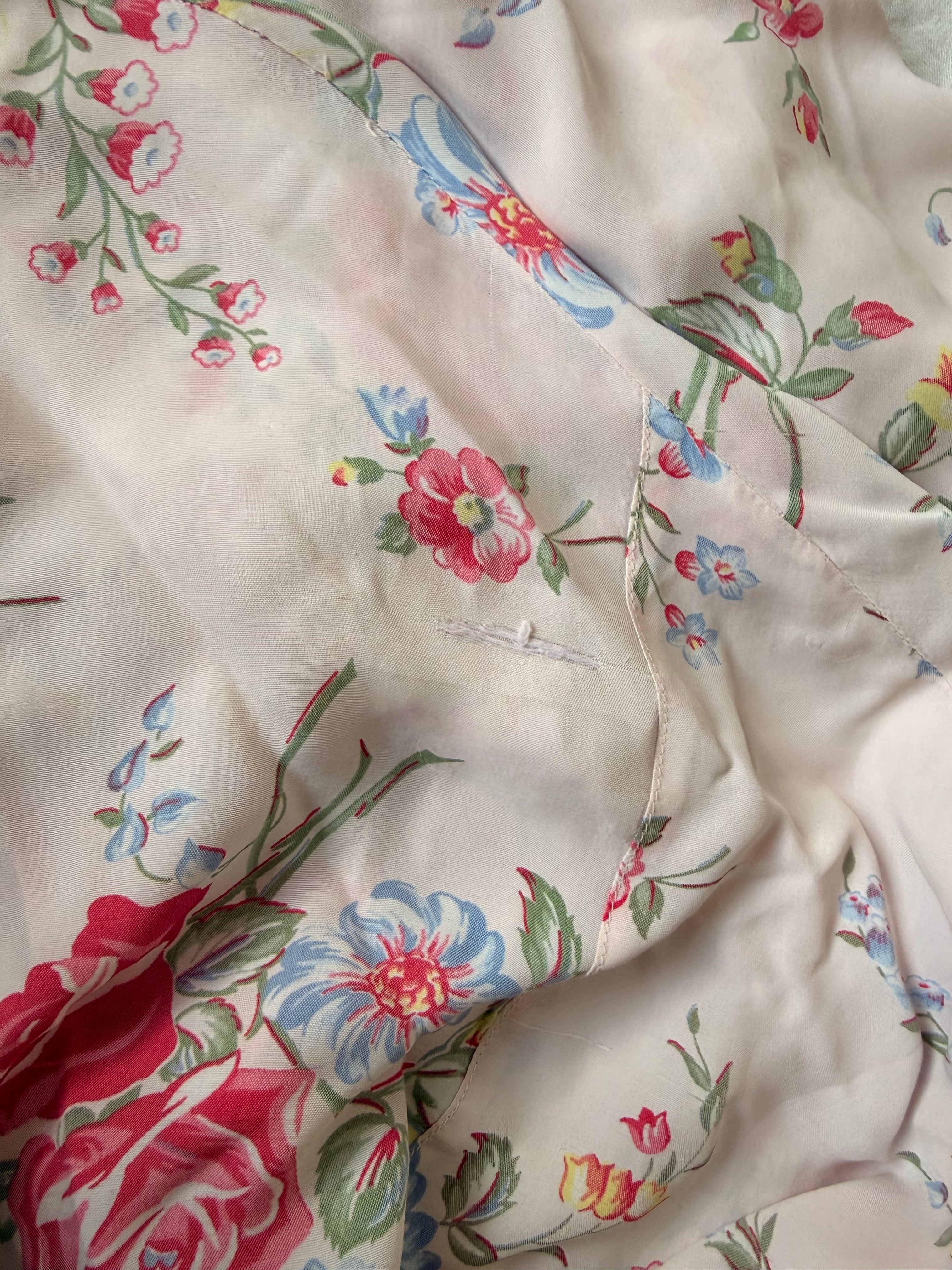 Blumenkleid aus Viskose, 1930er-Jahre