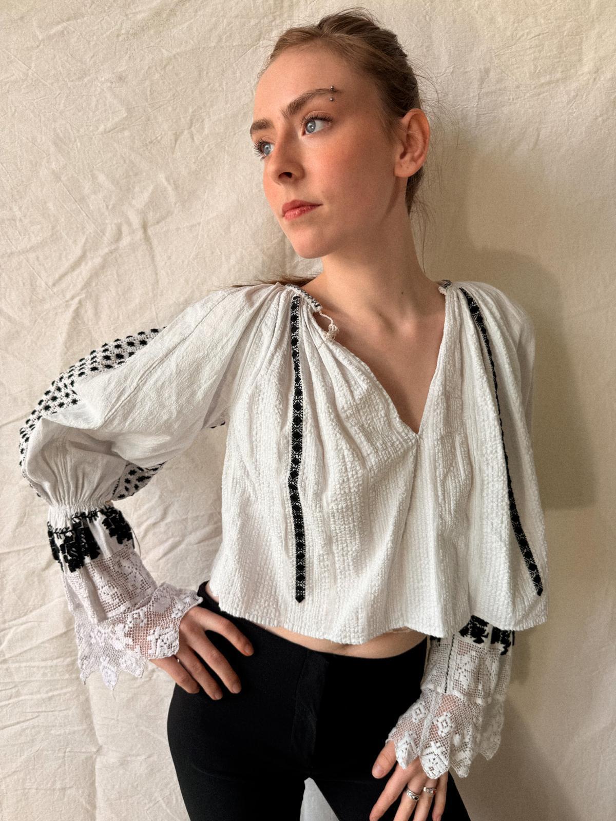 1930s/40s Romanian Traditional Blouse