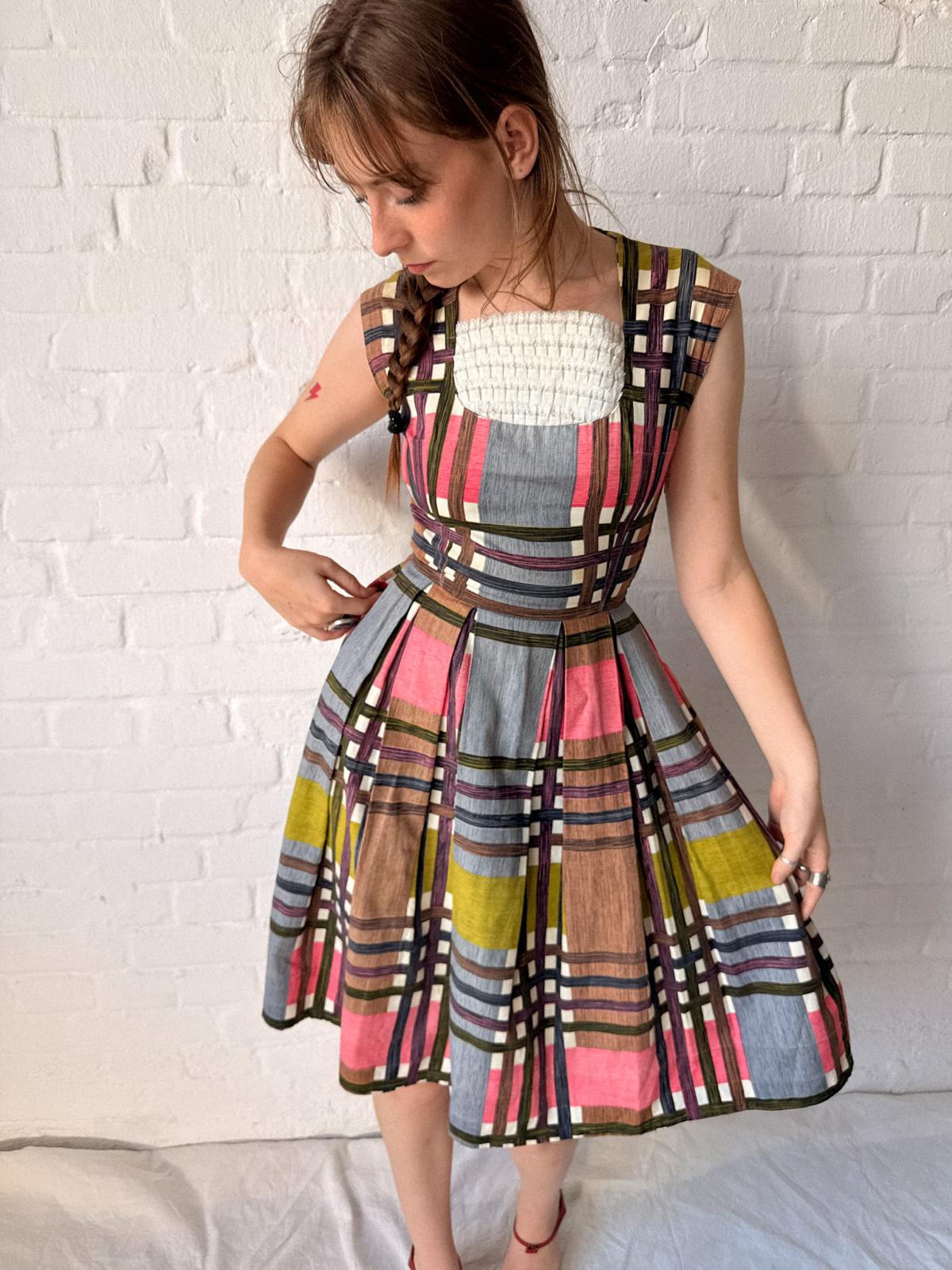 Early 1960s French Riviera Cotton Sundress | Brigitte Bardot Style