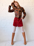1970s Multicolour Leather & Suede Fish Scale Patchwork Jacket
