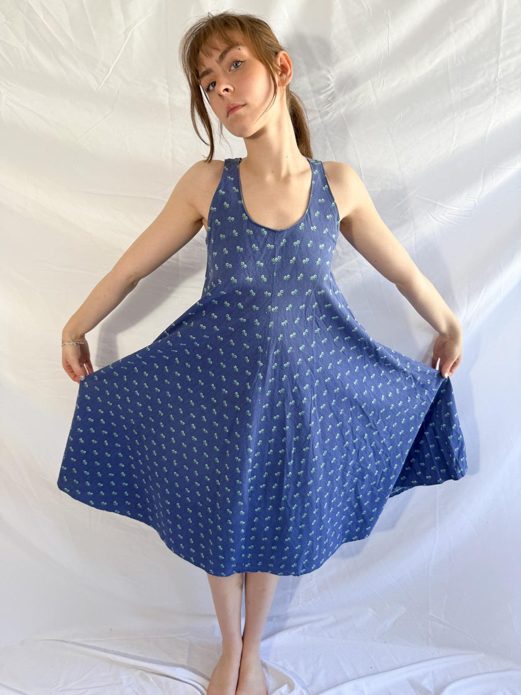1970s Laura Ashley Cotton Summer Dress