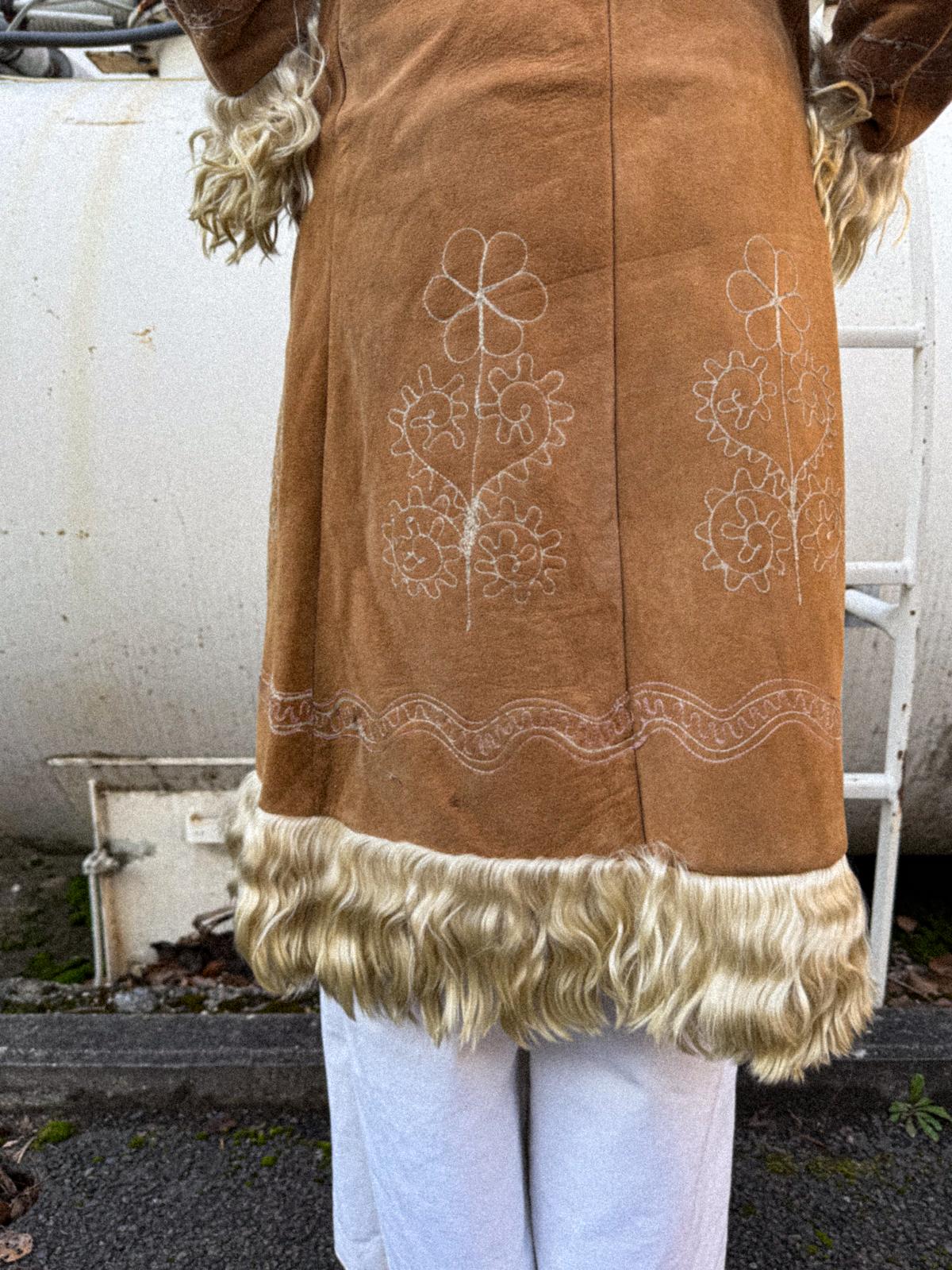 1970s Sheepskin Afghan Coat
