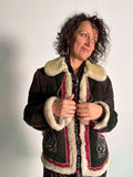 1960s Sheepskin Folklore Jacket