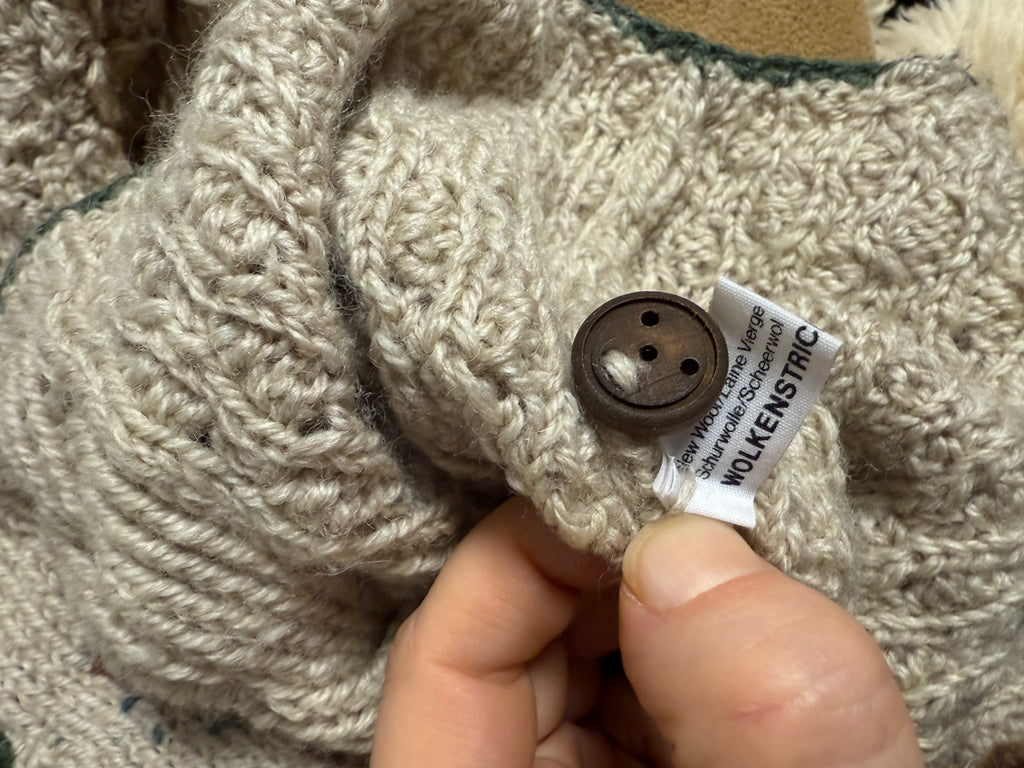 Vintage Wolkenstricker Handmade Wool Cardigan