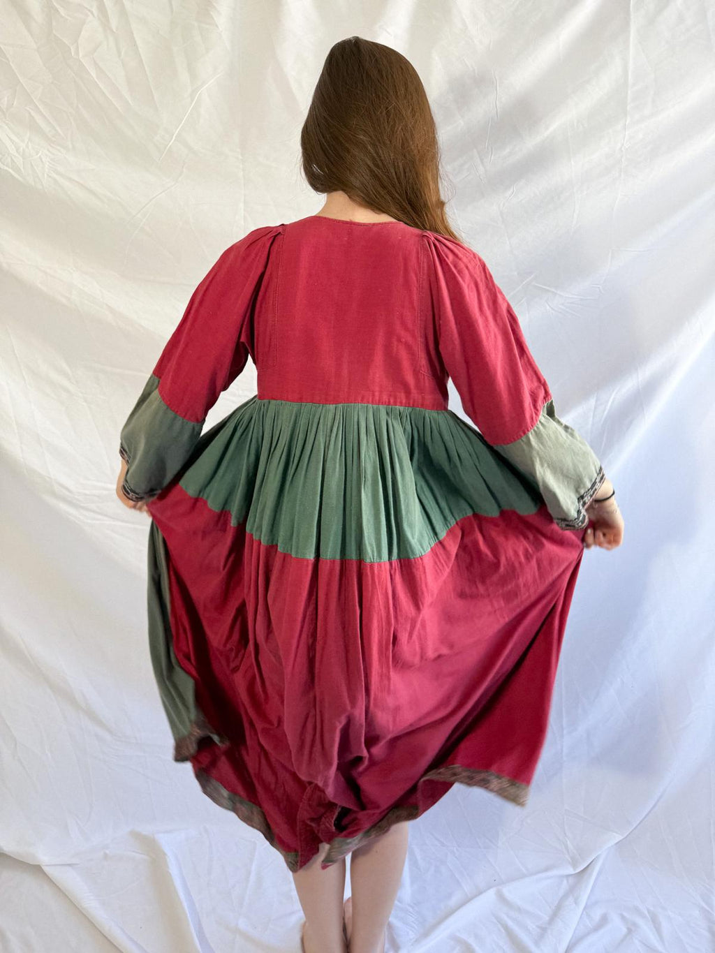 Baumwollkleid aus den 1960ern mit Spiegeldetails