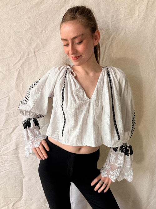 1930s/40s Romanian Traditional Blouse