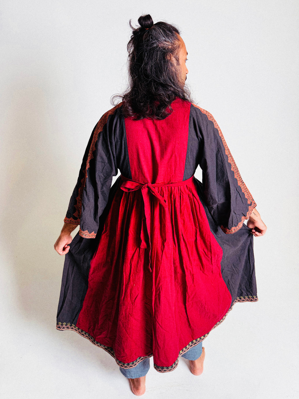 1970s Embroidered Afghan Dress