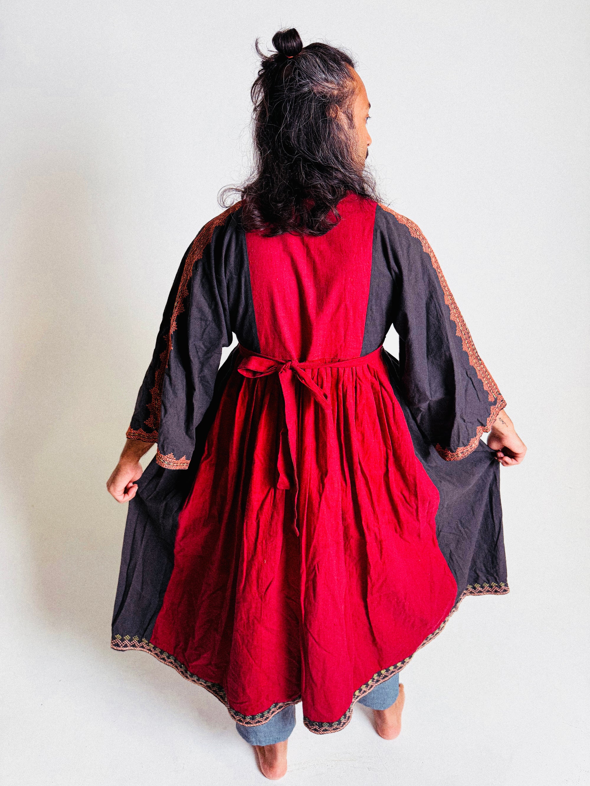 1970s Embroidered Afghan Dress