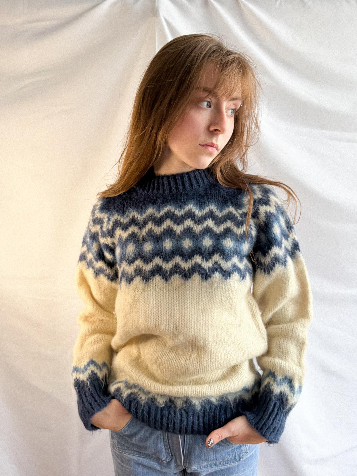 1970s Mohair Norwegian Jumper