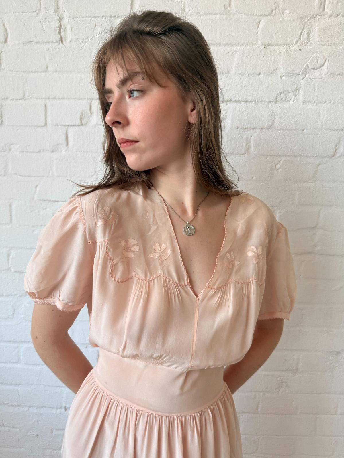 1930s Silk Nightgown