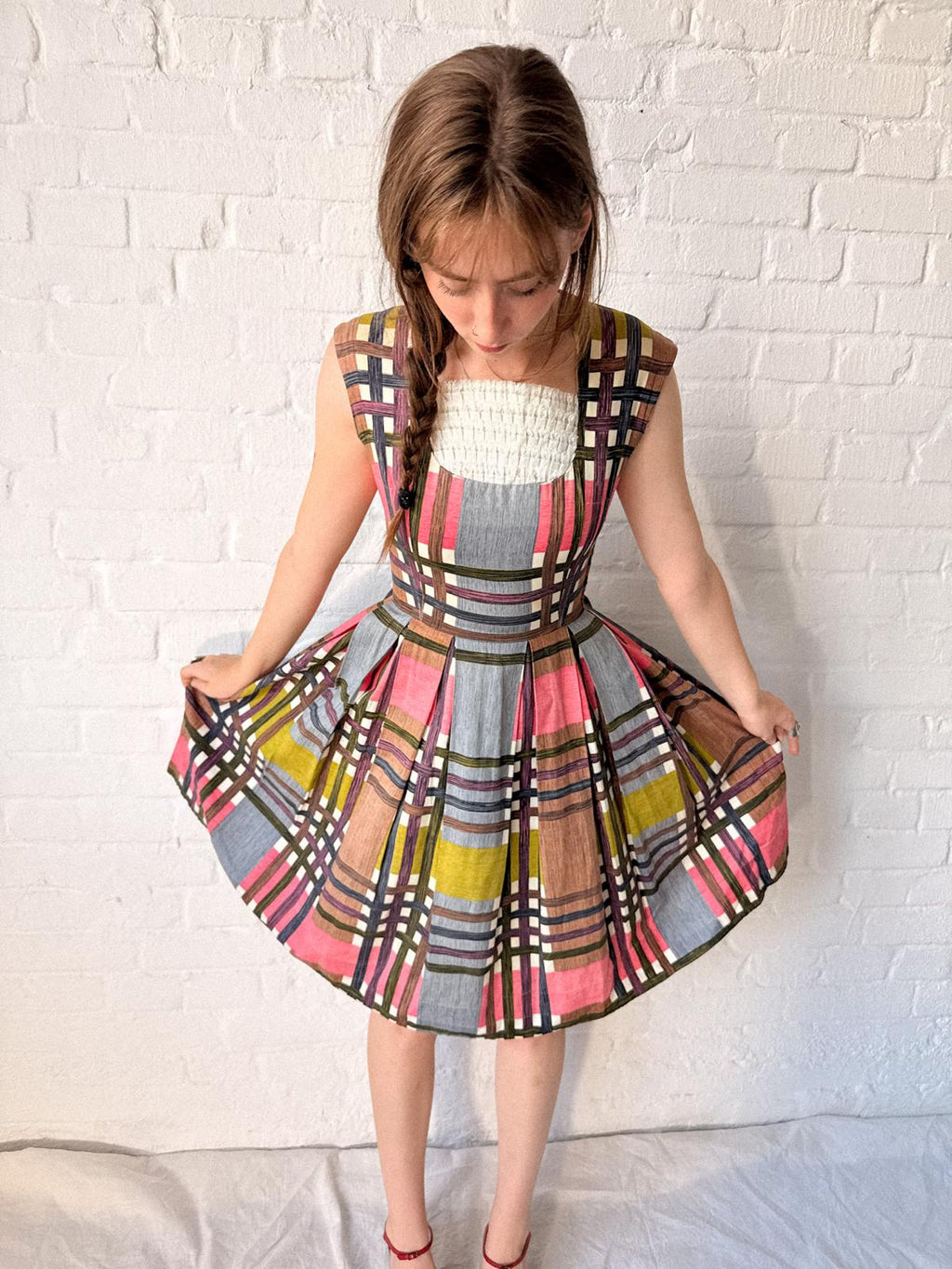 Early 1960s French Riviera Cotton Sundress | Brigitte Bardot Style