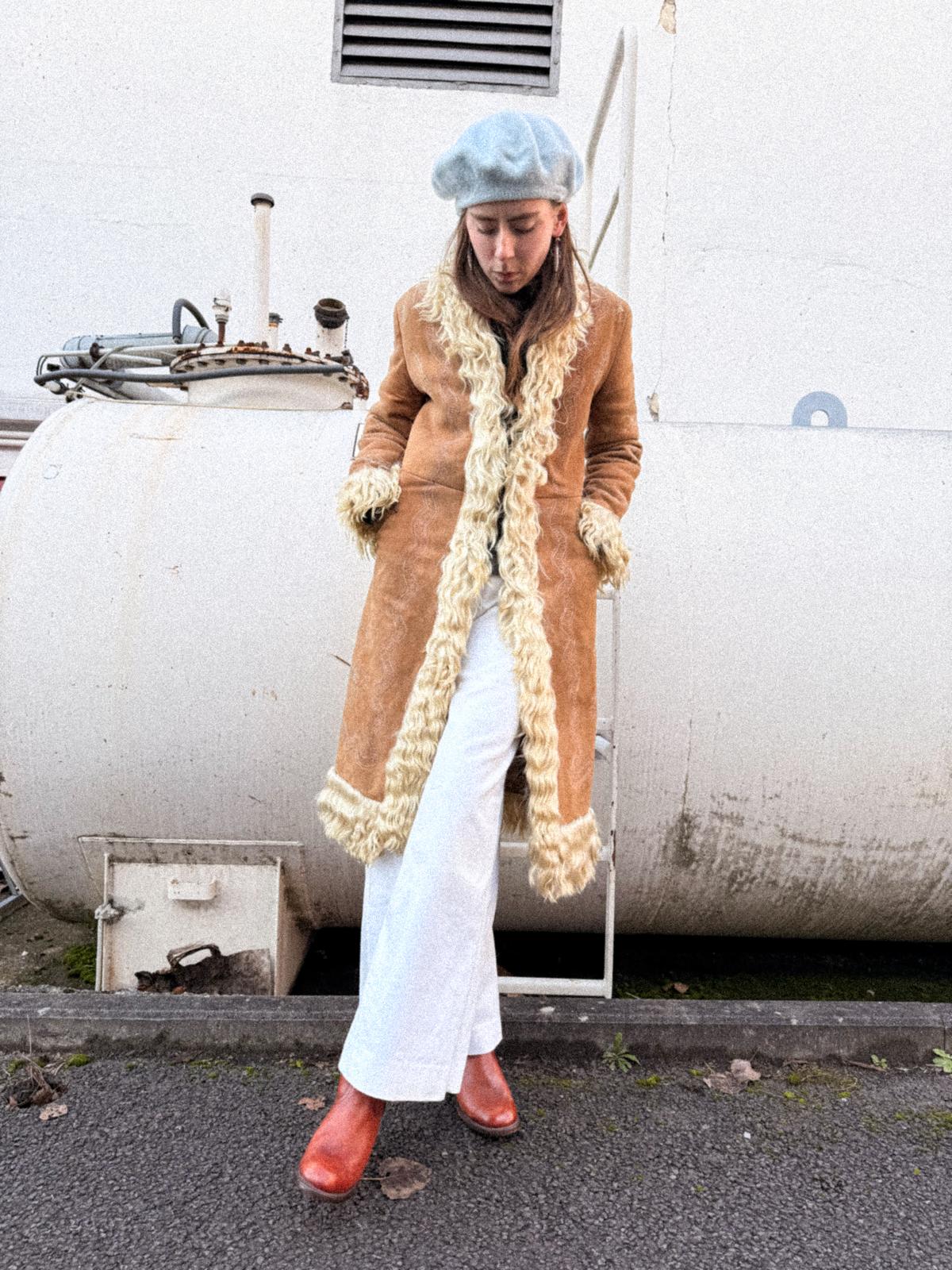 1970s Sheepskin Afghan Coat