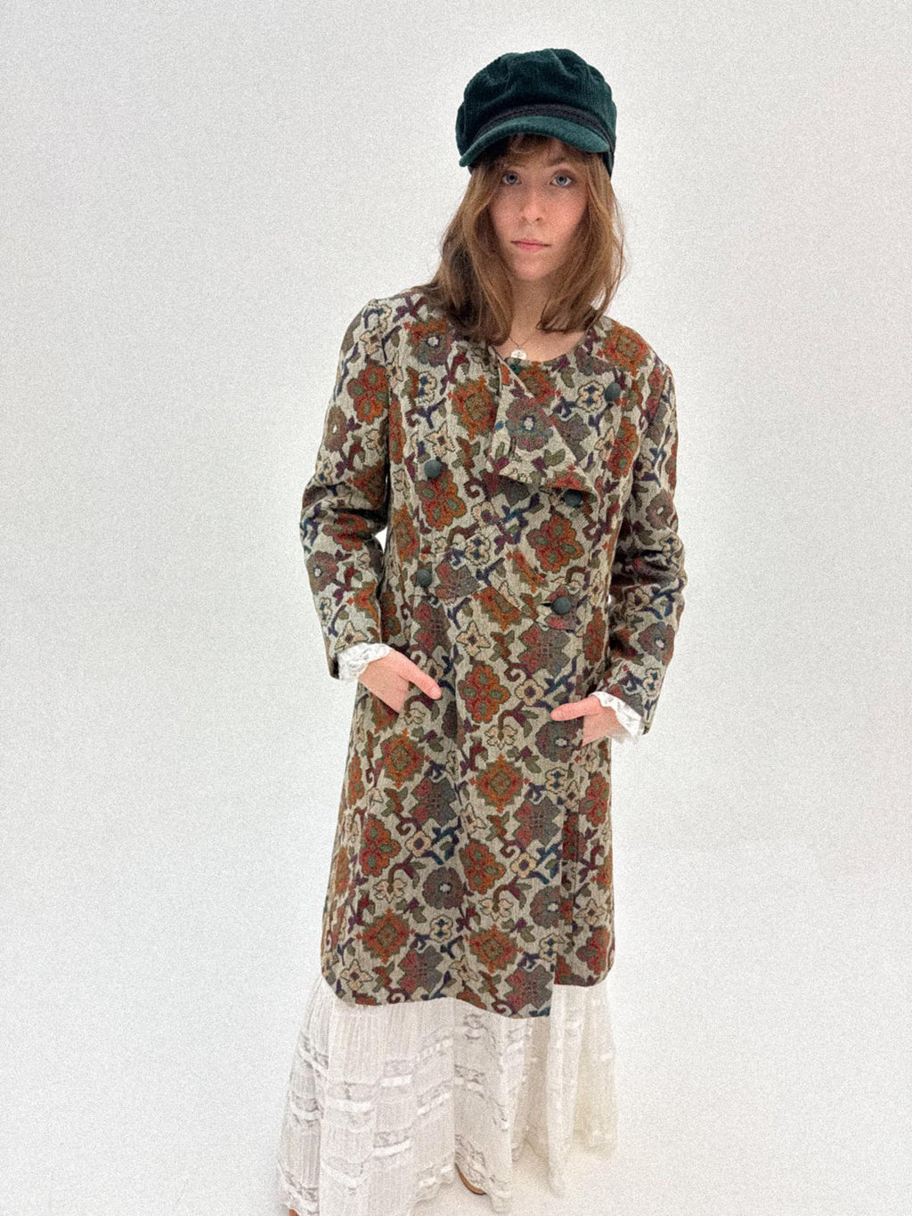 1960s Tapestry Double-breasted Coat