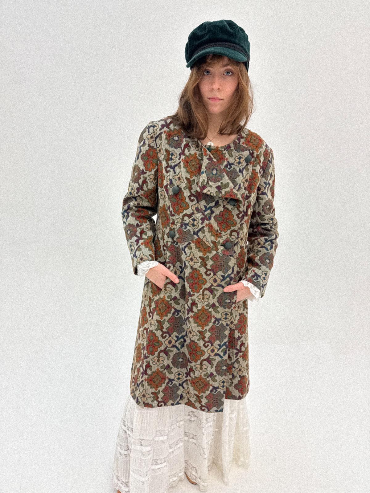 1960s Tapestry Double-breasted Coat