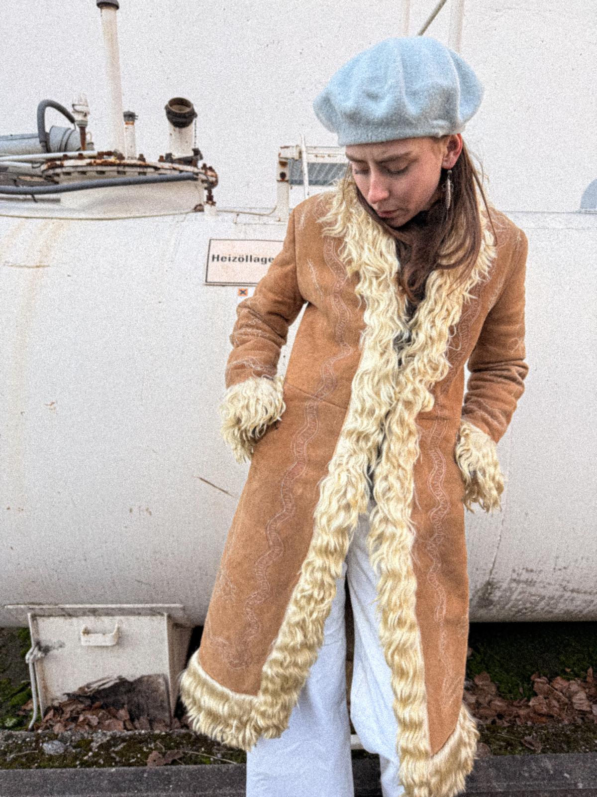 1970s Sheepskin Afghan Coat