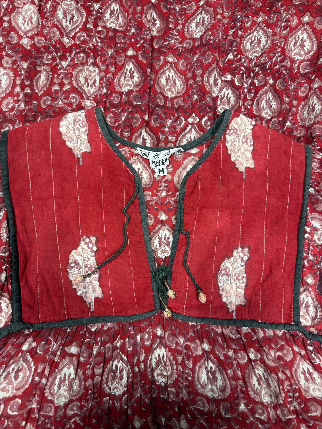 Vintage 1970s "Made in India" Cotton Gauze Dress