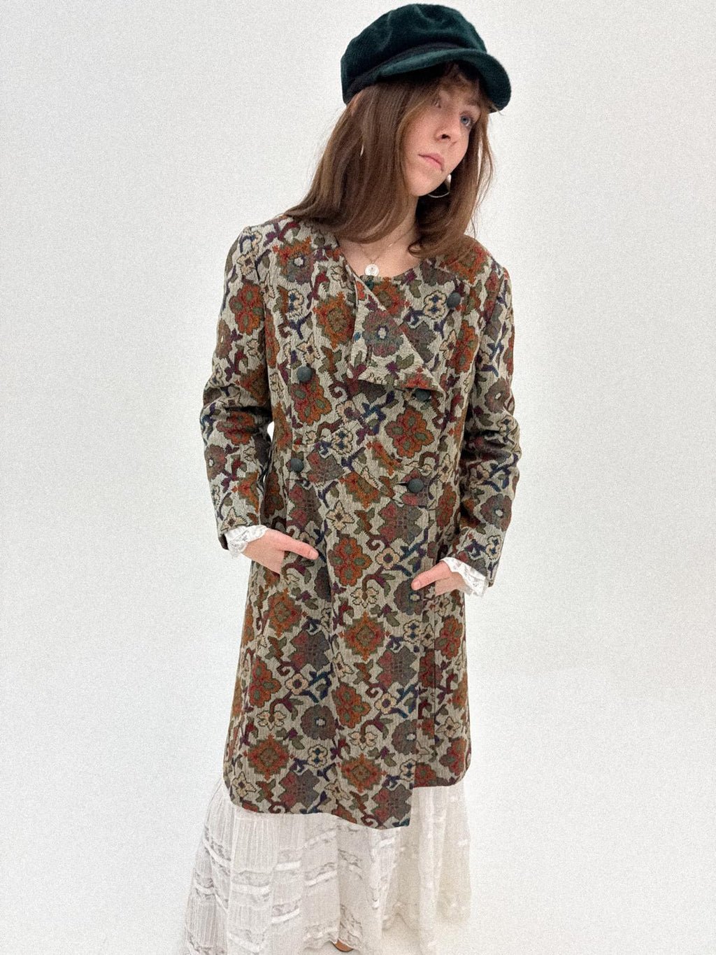 1960s Tapestry Double-breasted Coat