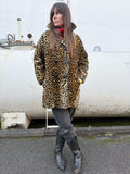 Early 1960s Boxy Leopard Velvet Coat