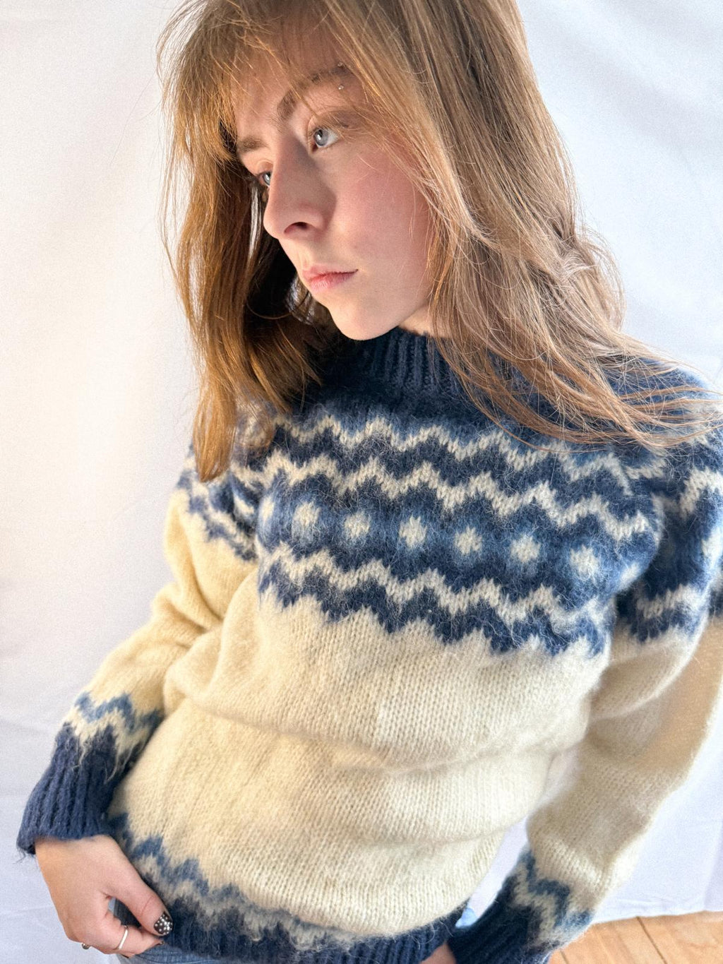 1970s Mohair Norwegian Jumper