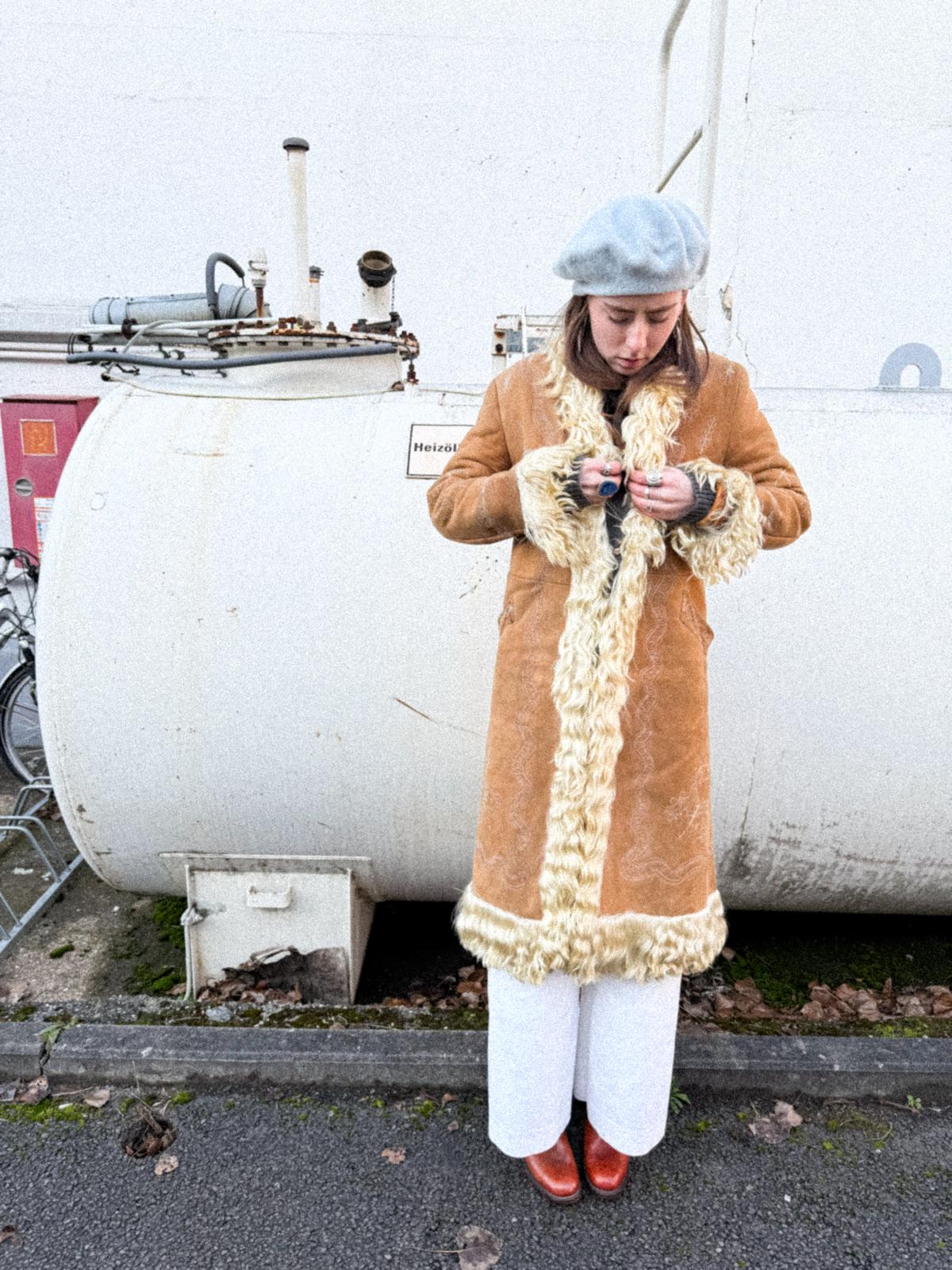 1970s Sheepskin Afghan Coat