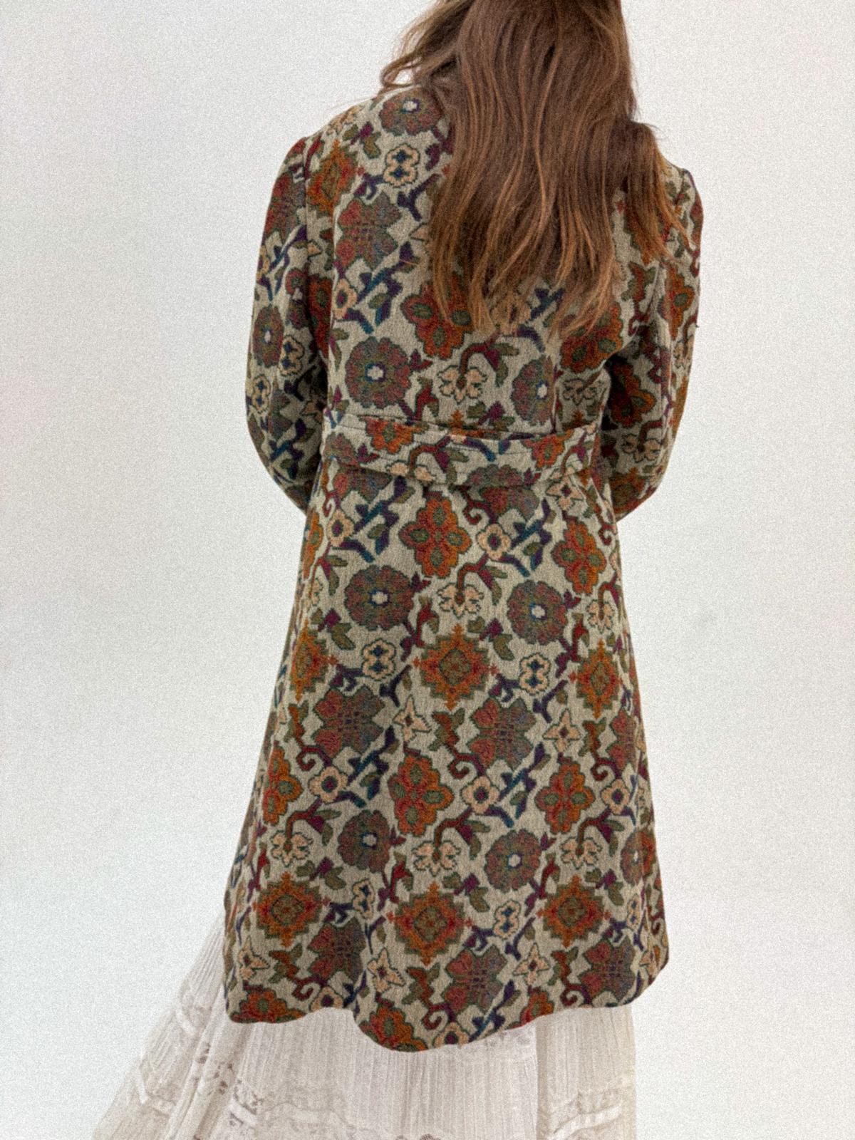 1960s Tapestry Double-breasted Coat